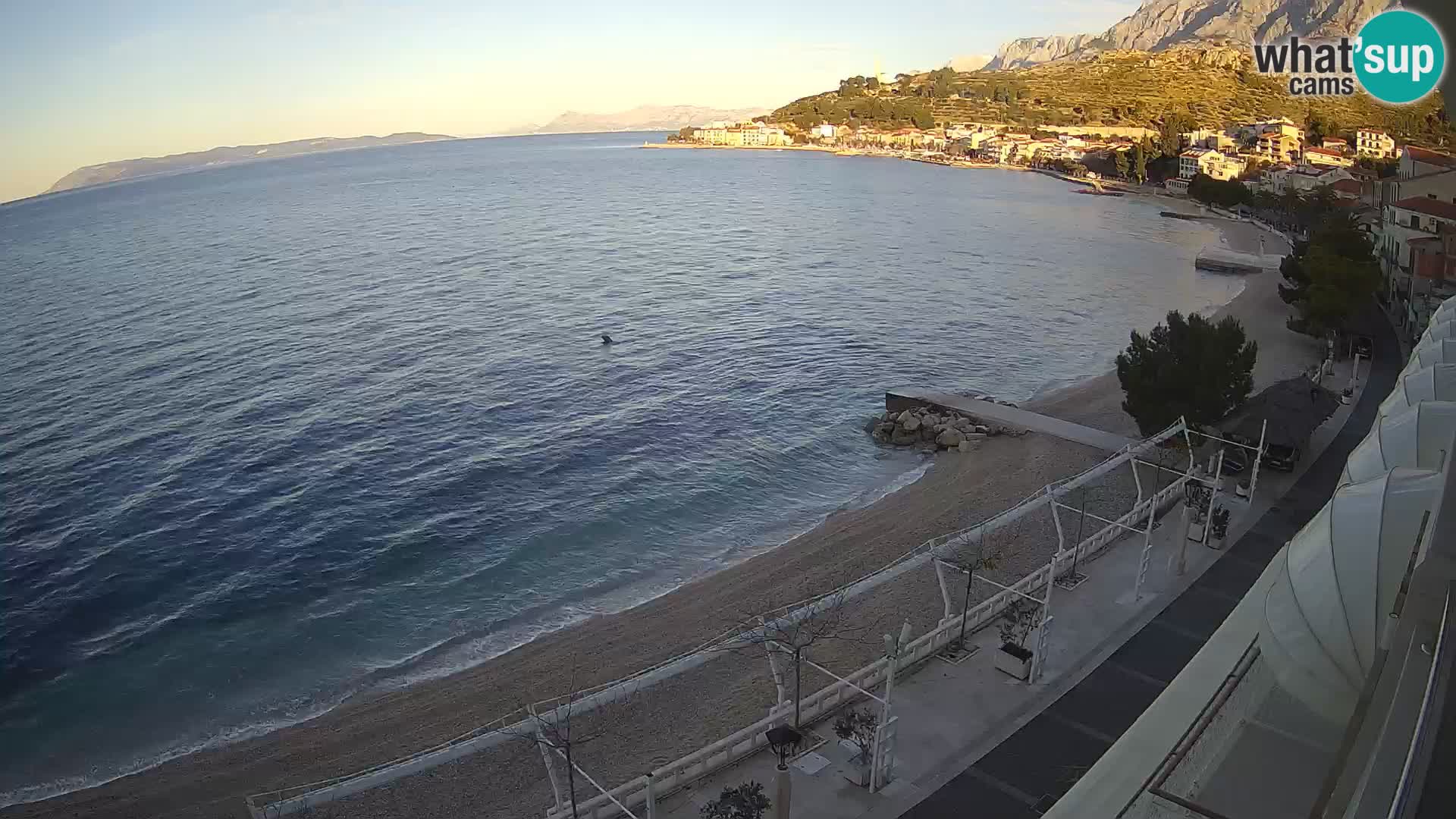 Podgora webcam – panorama beach – Dalmatia – Croatia