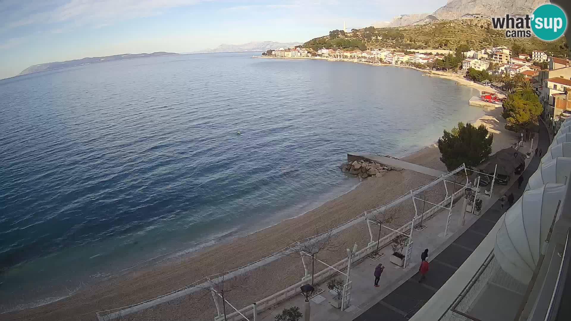 Podgora webcam – panorama beach – Dalmatia – Croatia