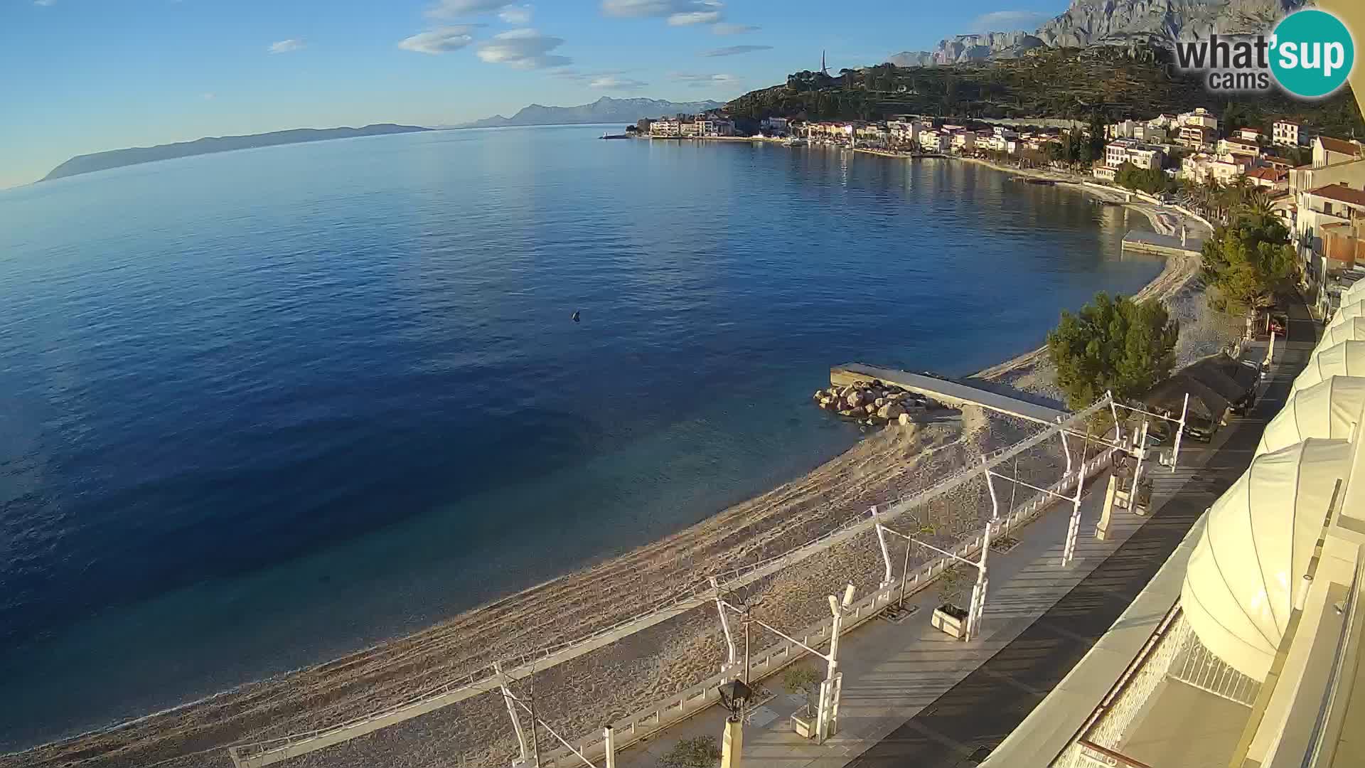 Vista de la playa in Podgora