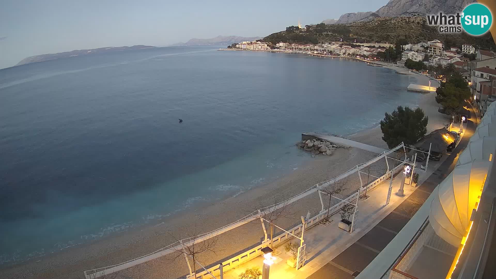 Podgora webcam – panorama beach – Dalmatia – Croatia