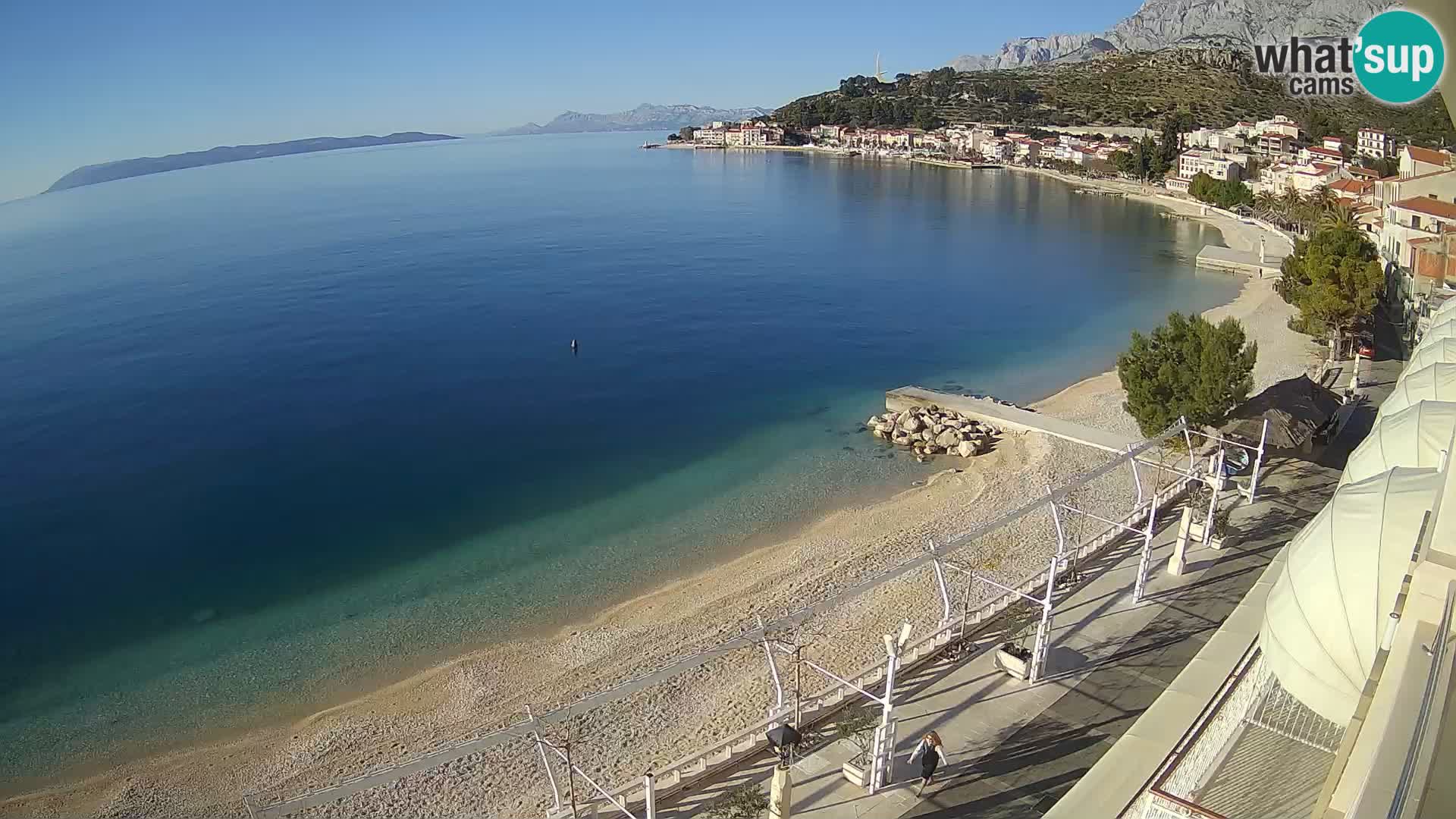 Podgora webcam – panorama beach – Dalmatia – Croatia