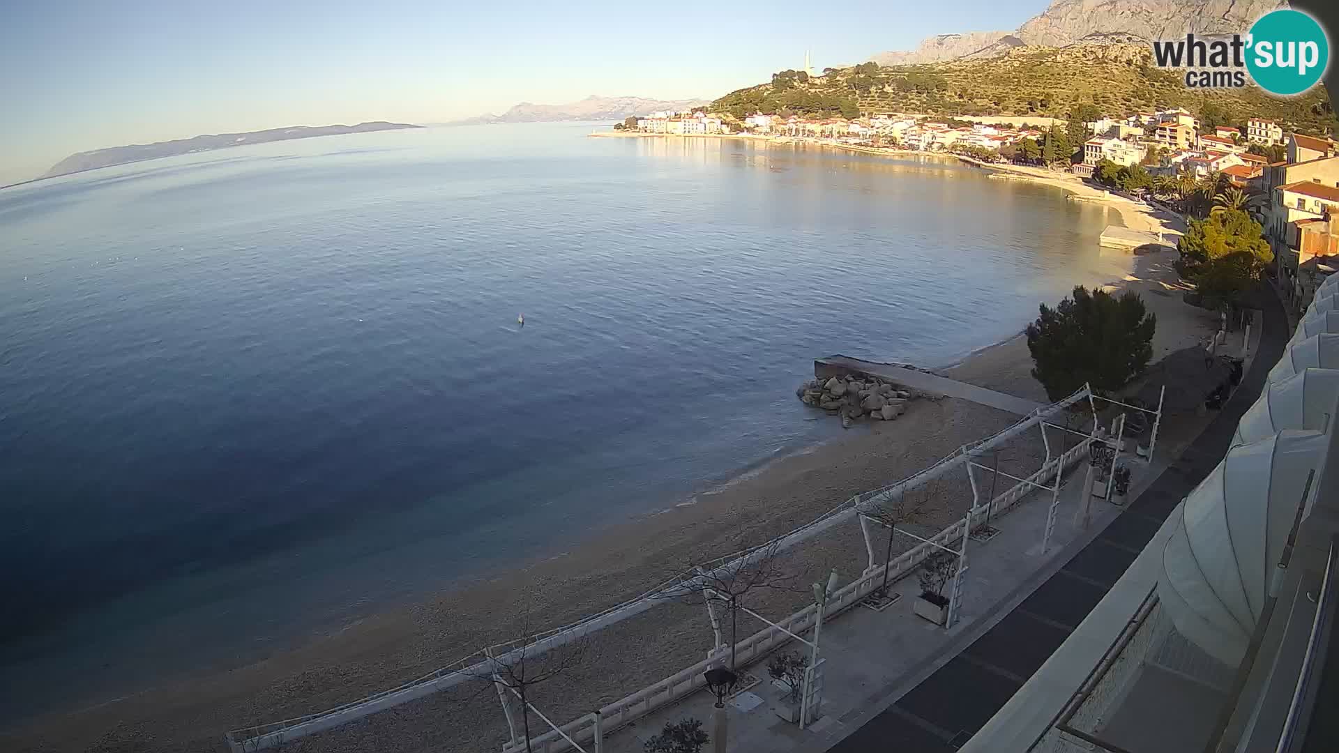 Podgora webcam – panorama beach – Dalmatia – Croatia