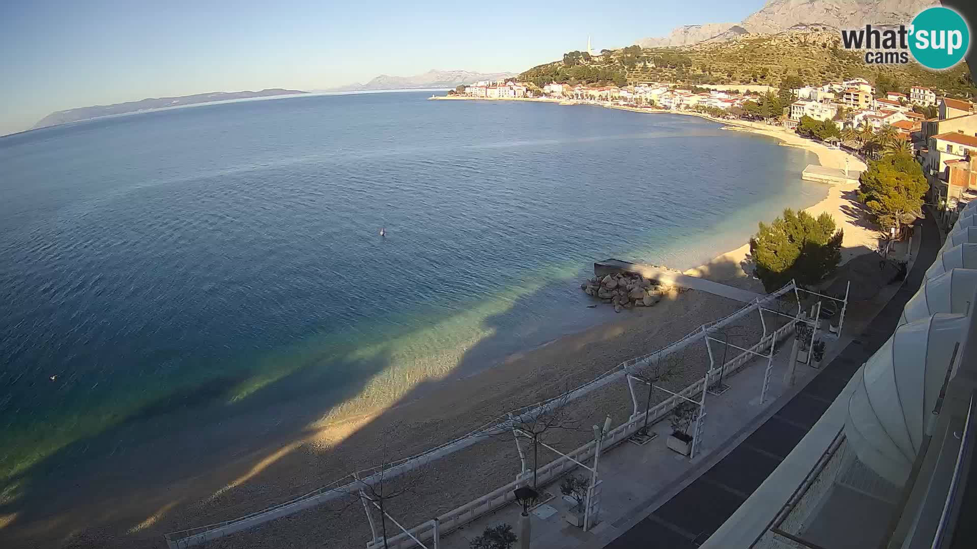 Panorama strand in Podgora