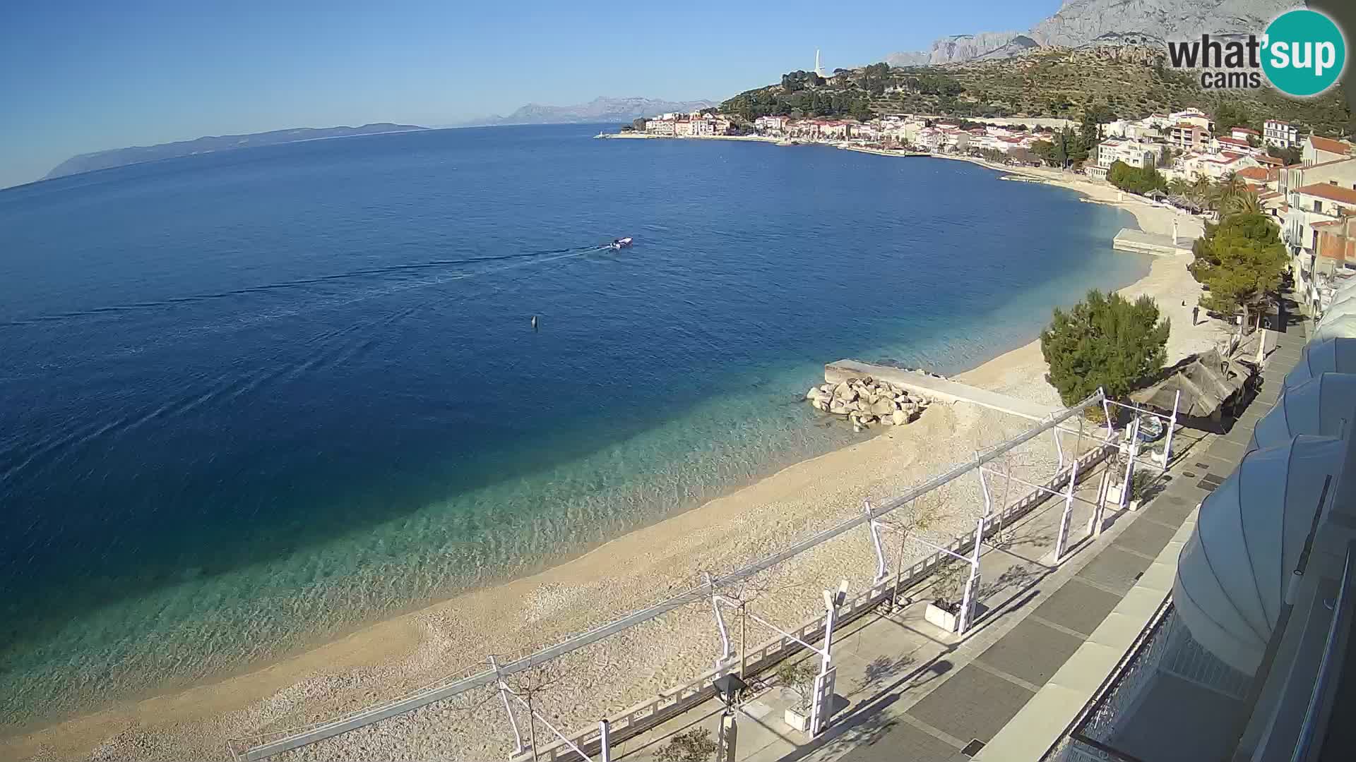 Panorama strand in Podgora