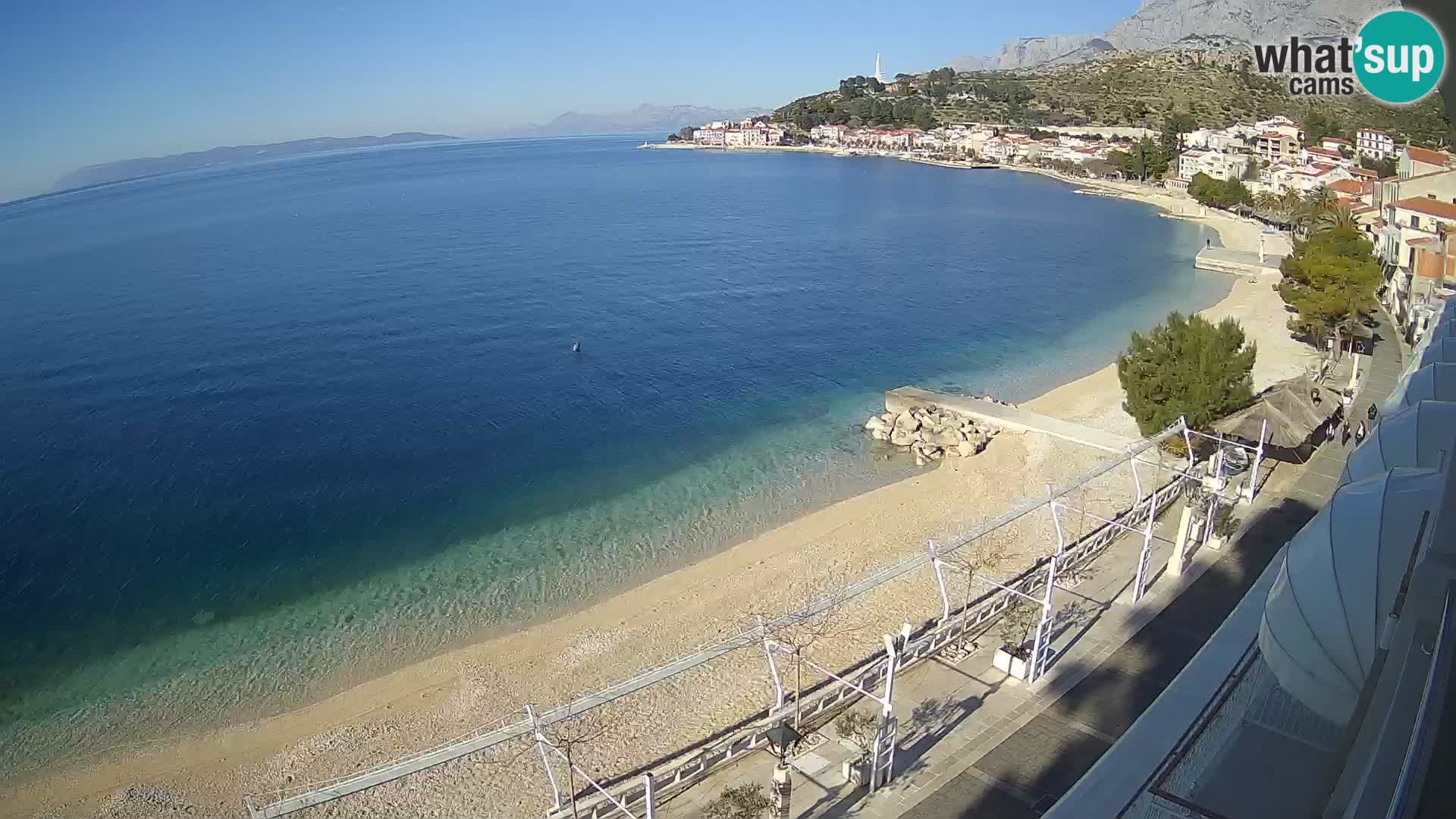 Podgora webcam – panorama beach – Dalmatia – Croatia