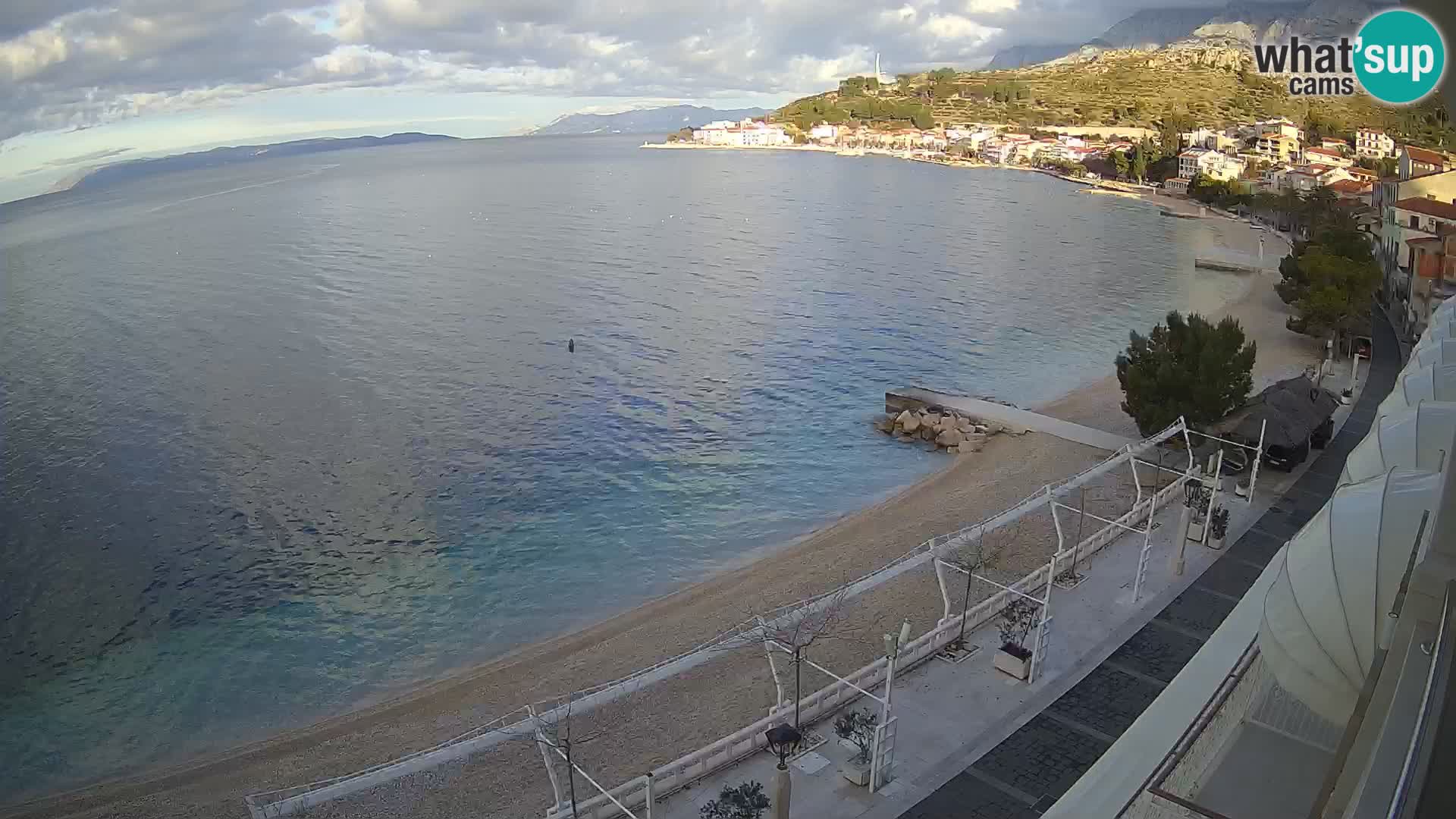 Podgora webcam – panorama beach – Dalmatia – Croatia