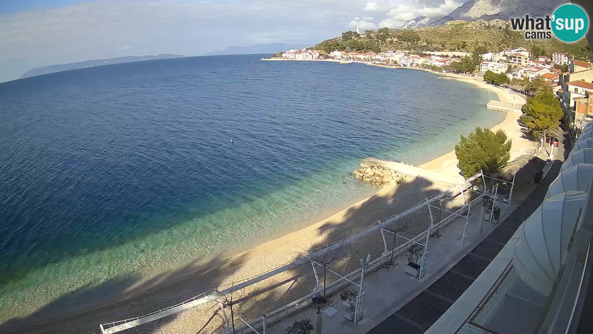 Podgora webcam – panorama beach – Dalmatia – Croatia