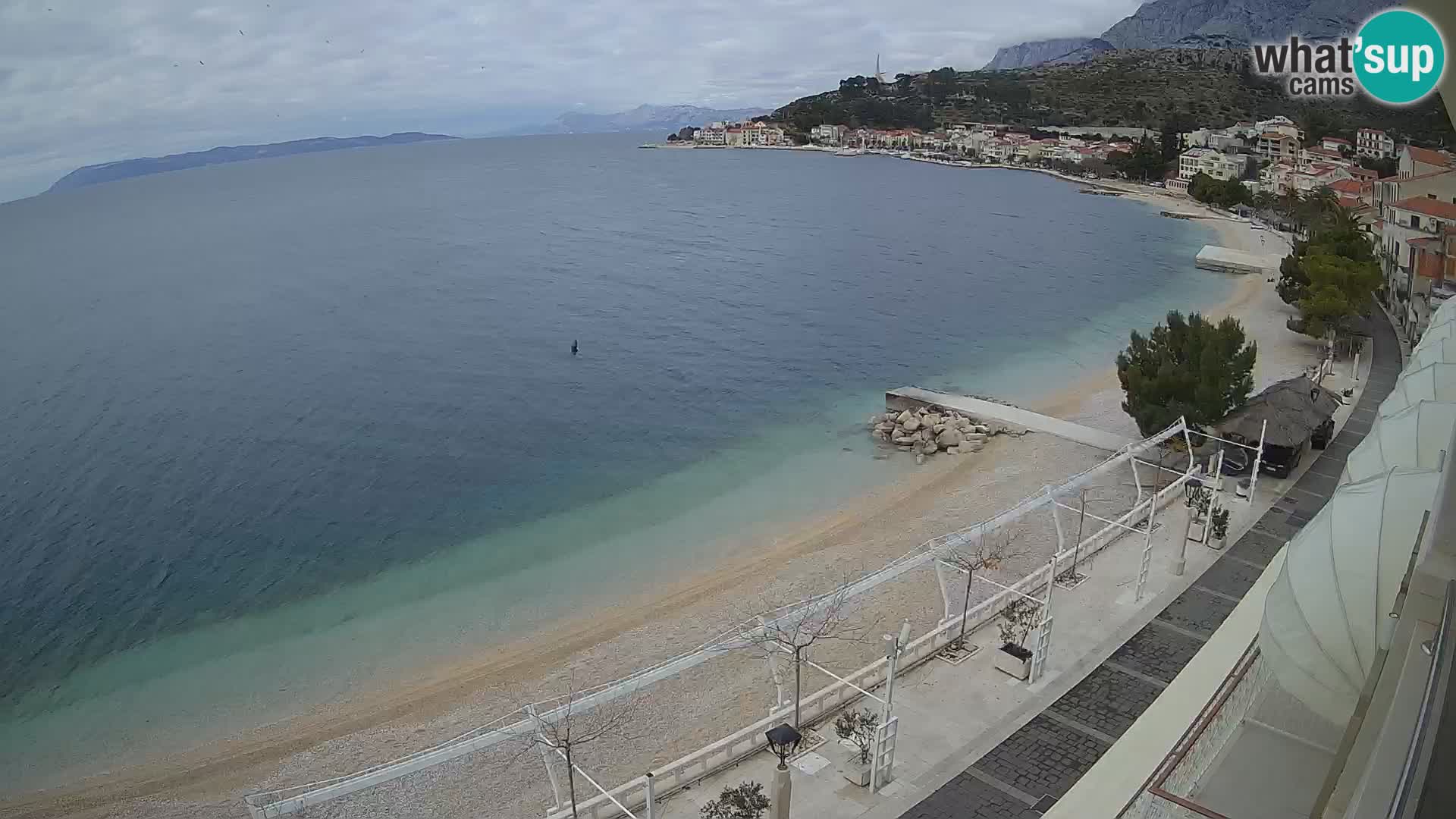 Panorama strand in Podgora