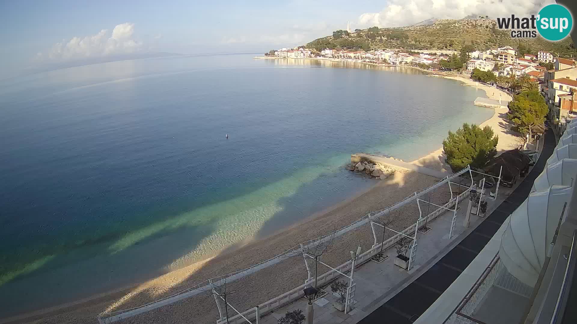 Razgled na plažo v Podgori