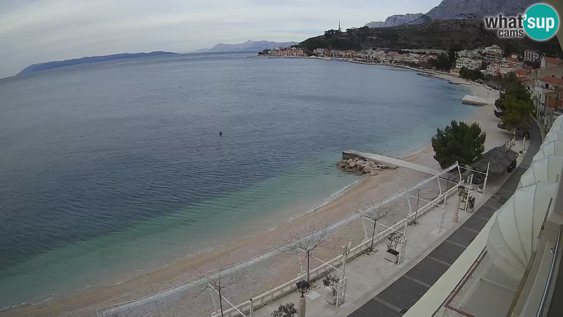 Podgora webcam – panorama beach – Dalmatia – Croatia