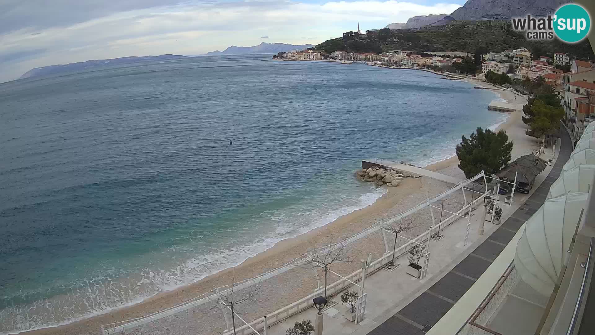 Podgora webcam – panorama beach – Dalmatia – Croatia