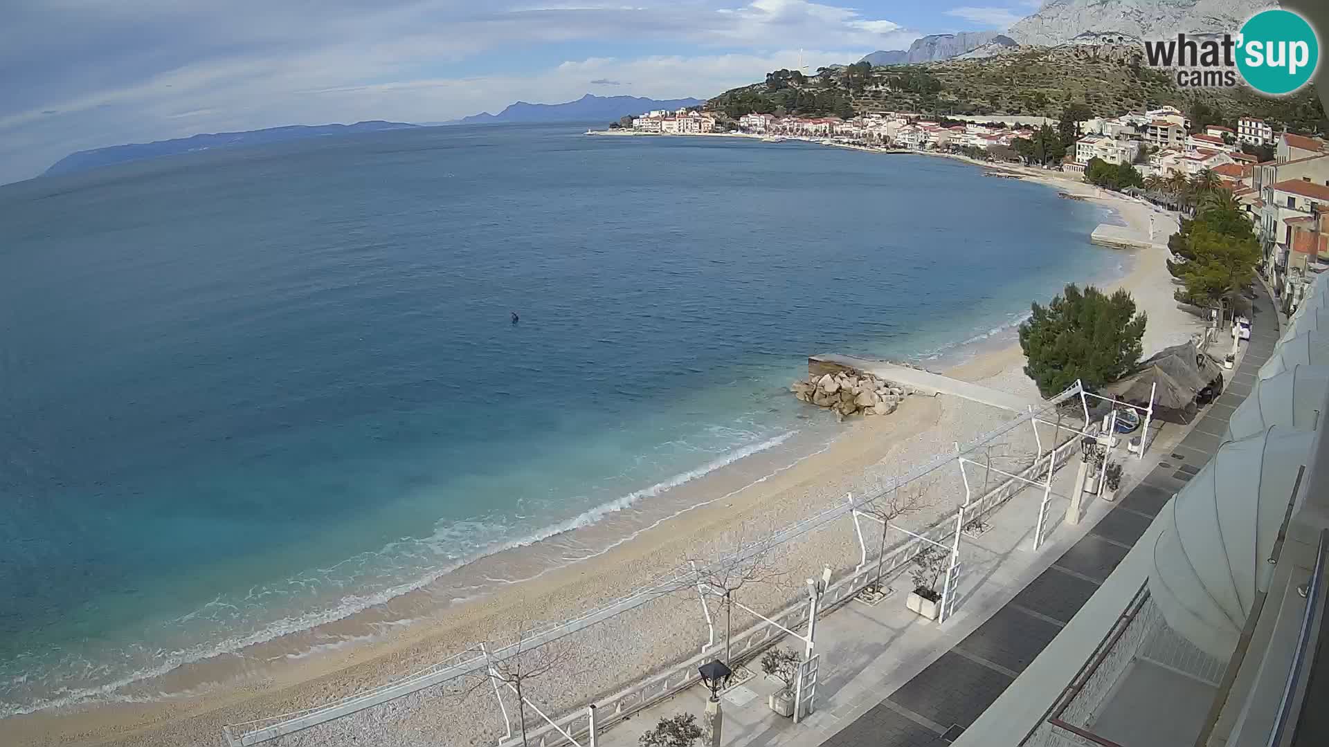 Podgora webcam – panorama beach – Dalmatia – Croatia