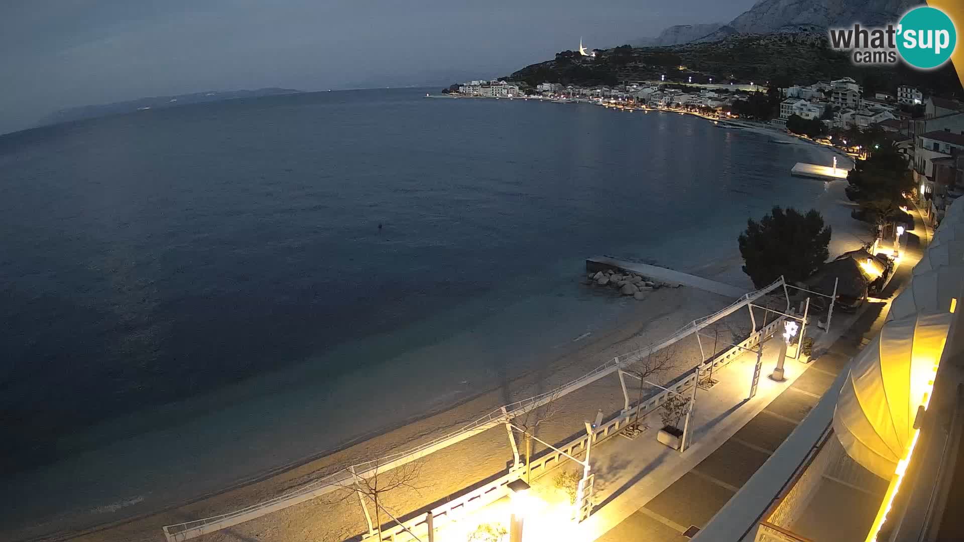 Podgora webcam – panorama beach – Dalmatia – Croatia