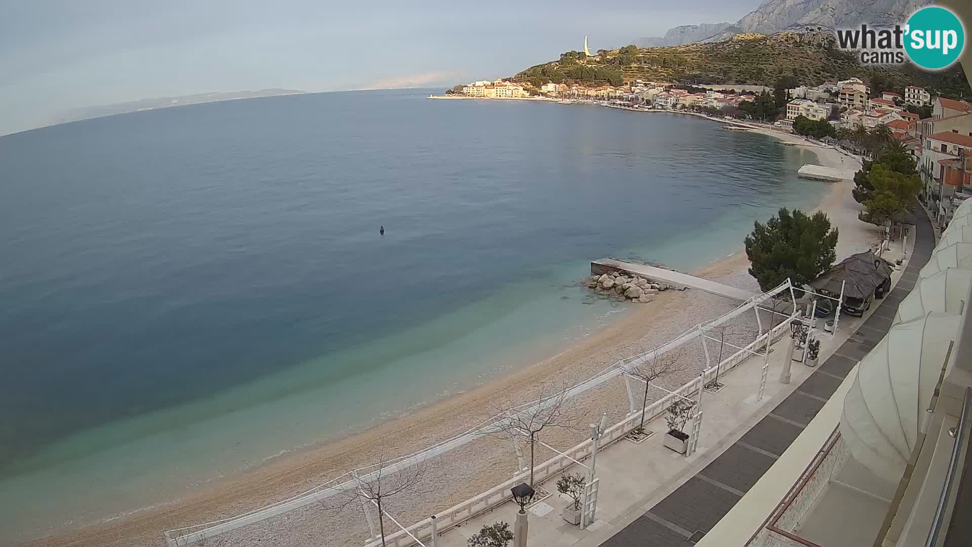 Podgora webcam – panorama beach – Dalmatia – Croatia