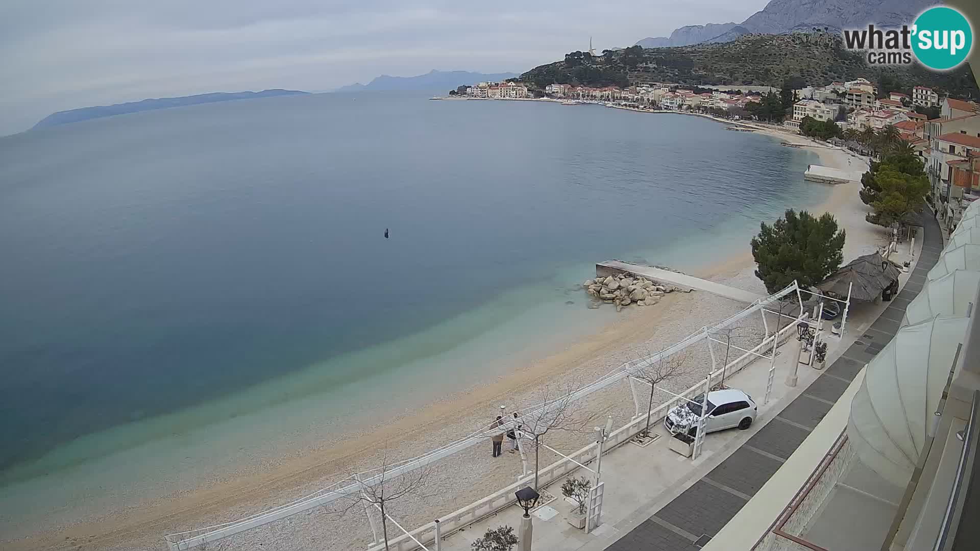 Podgora webcam – panorama beach – Dalmatia – Croatia