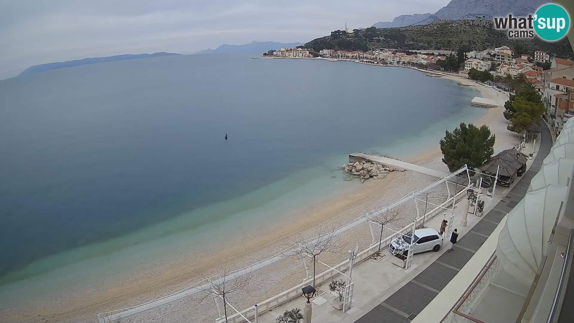 Podgora webcam – panorama beach – Dalmatia – Croatia