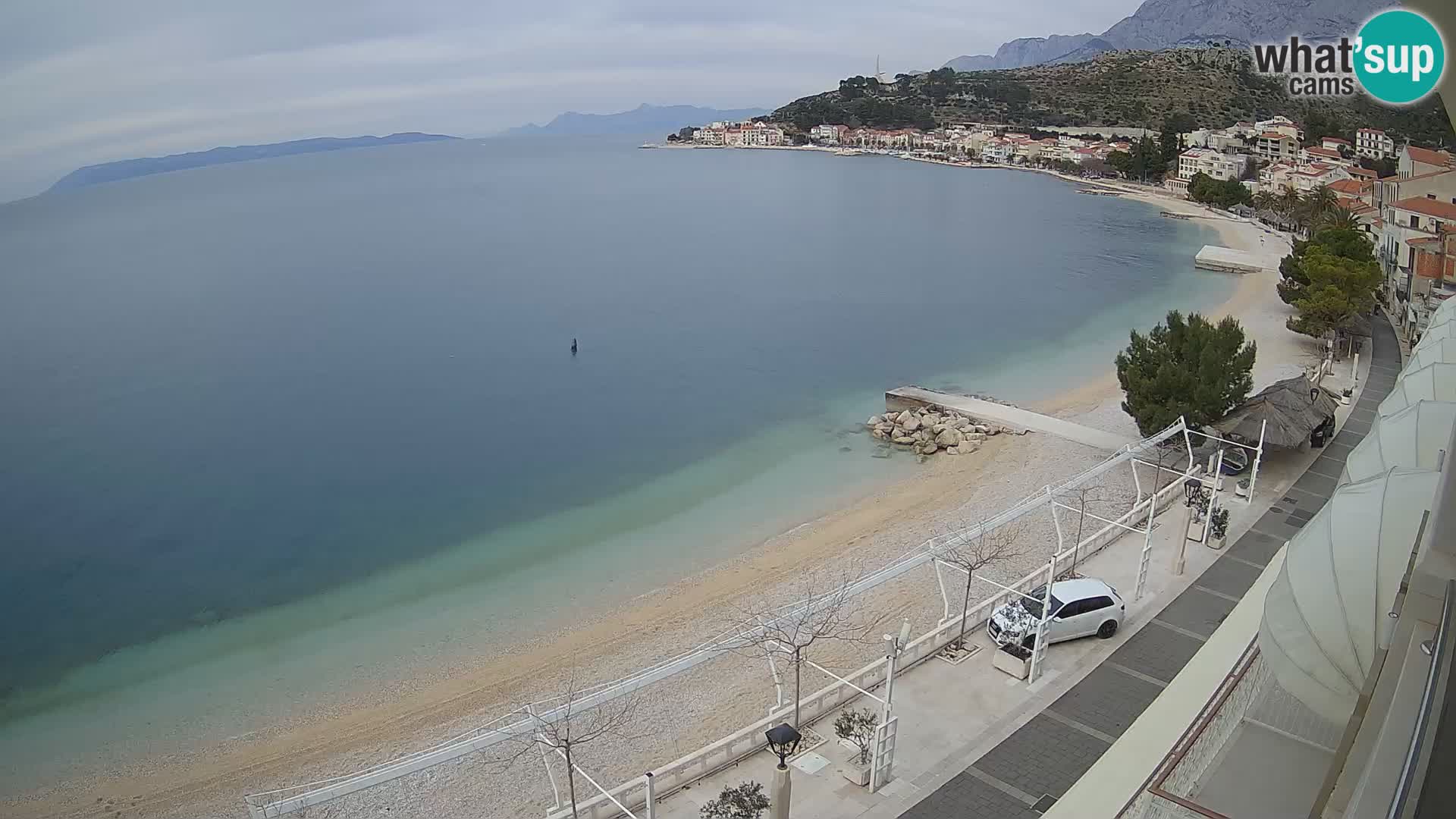 Podgora webcam – panorama beach – Dalmatia – Croatia