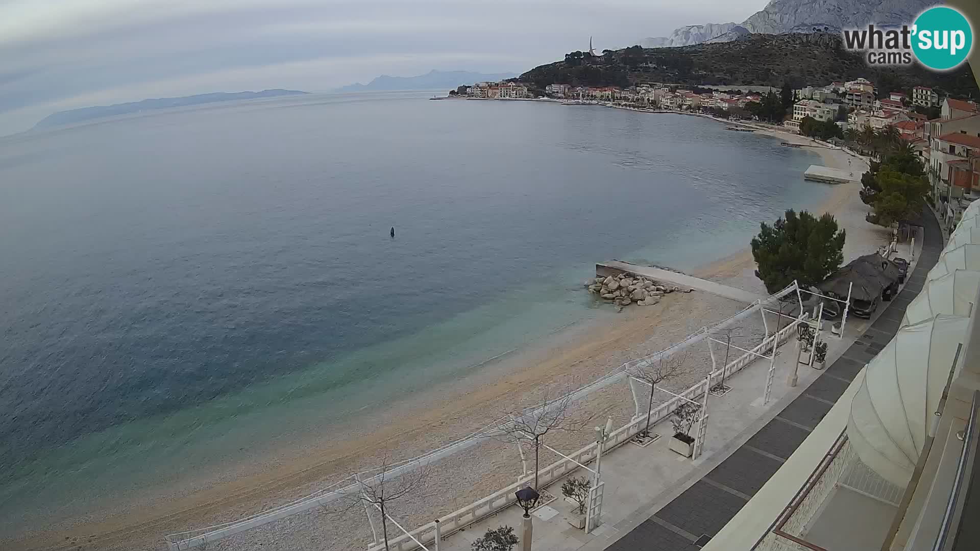 Podgora webcam – panorama beach – Dalmatia – Croatia