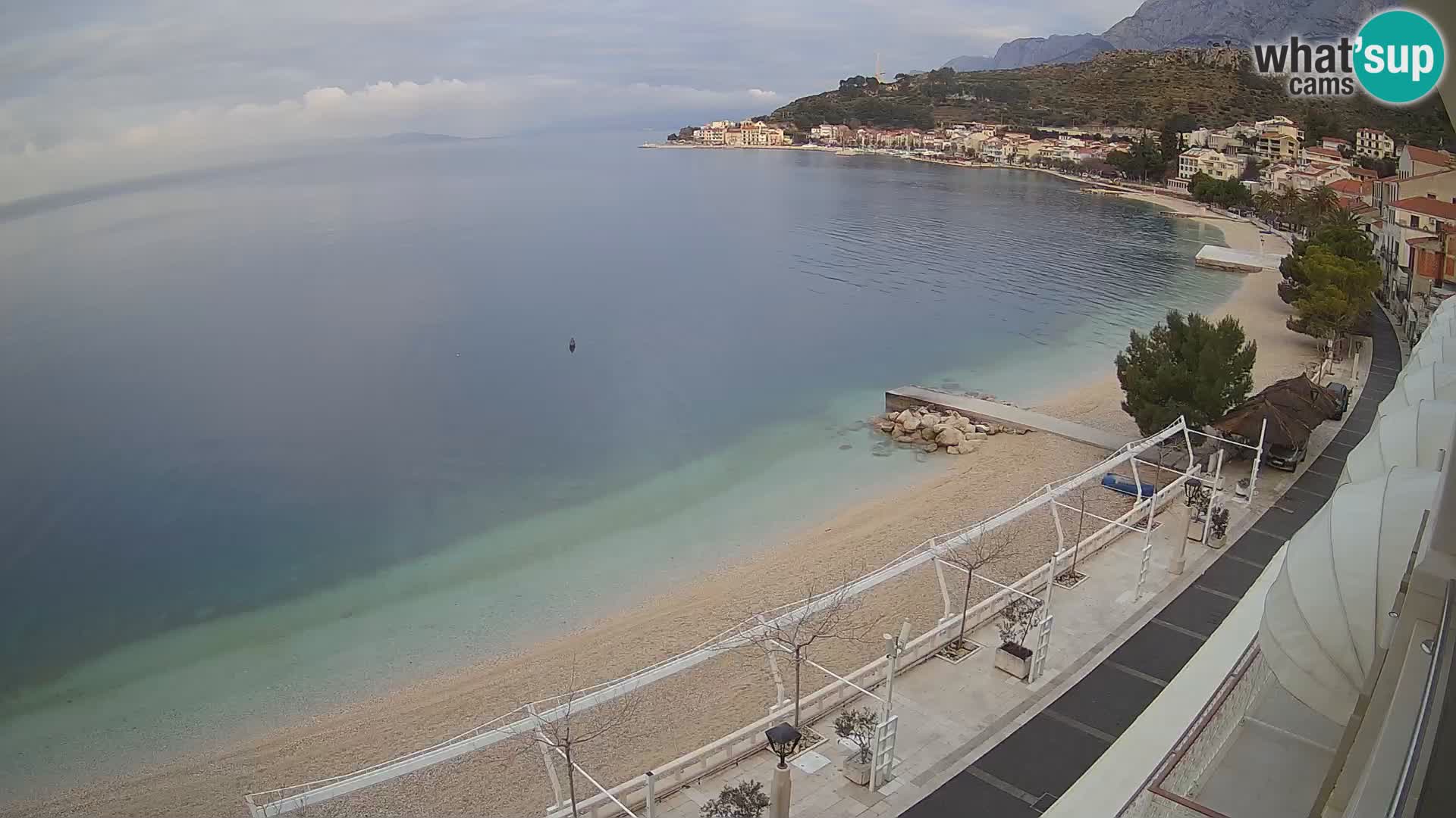 Podgora webcam – panorama beach – Dalmatia – Croatia