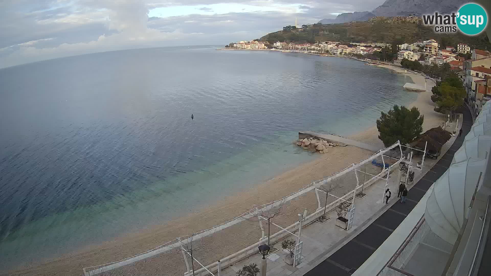 Panorama strand in Podgora