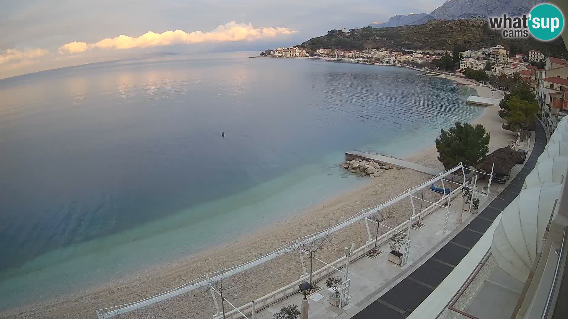 Panorama strand in Podgora