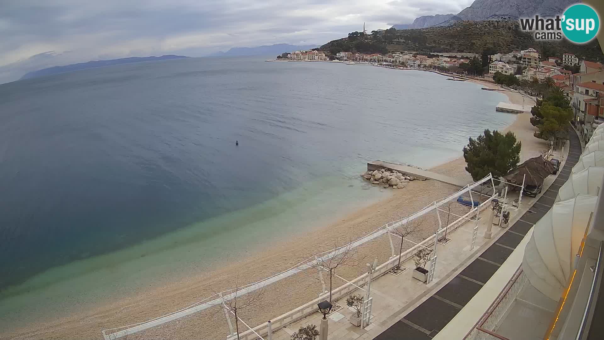 Podgora webcam – panorama beach – Dalmatia – Croatia