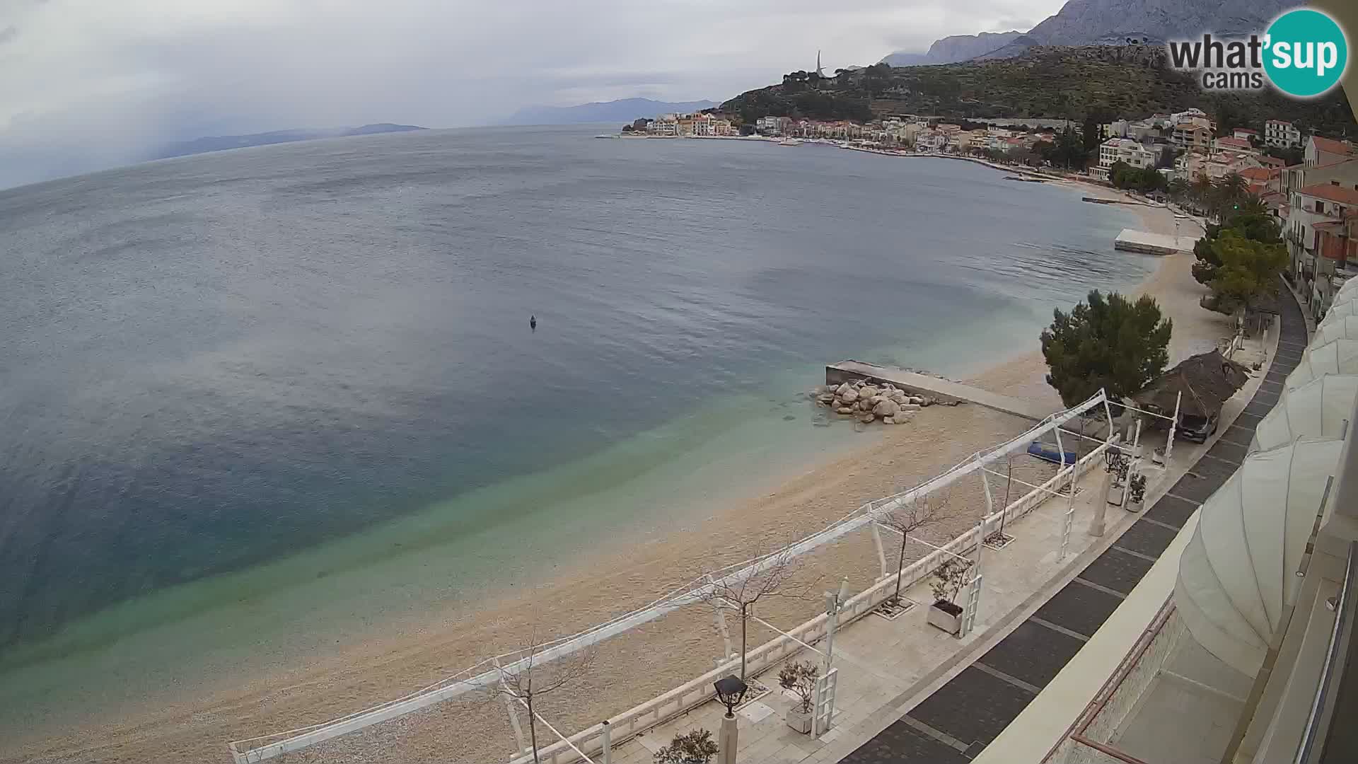 Panorama strand in Podgora