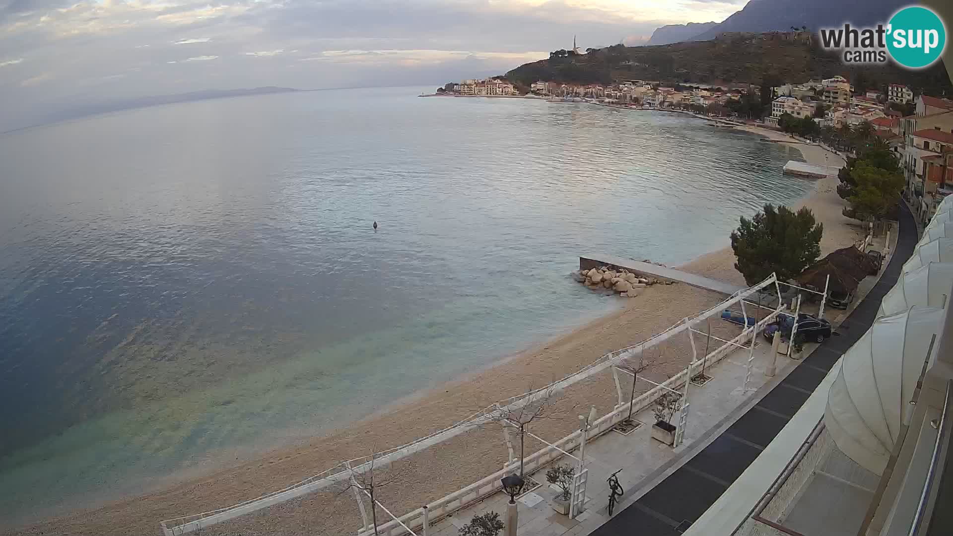 Podgora webcam – panorama beach – Dalmatia – Croatia