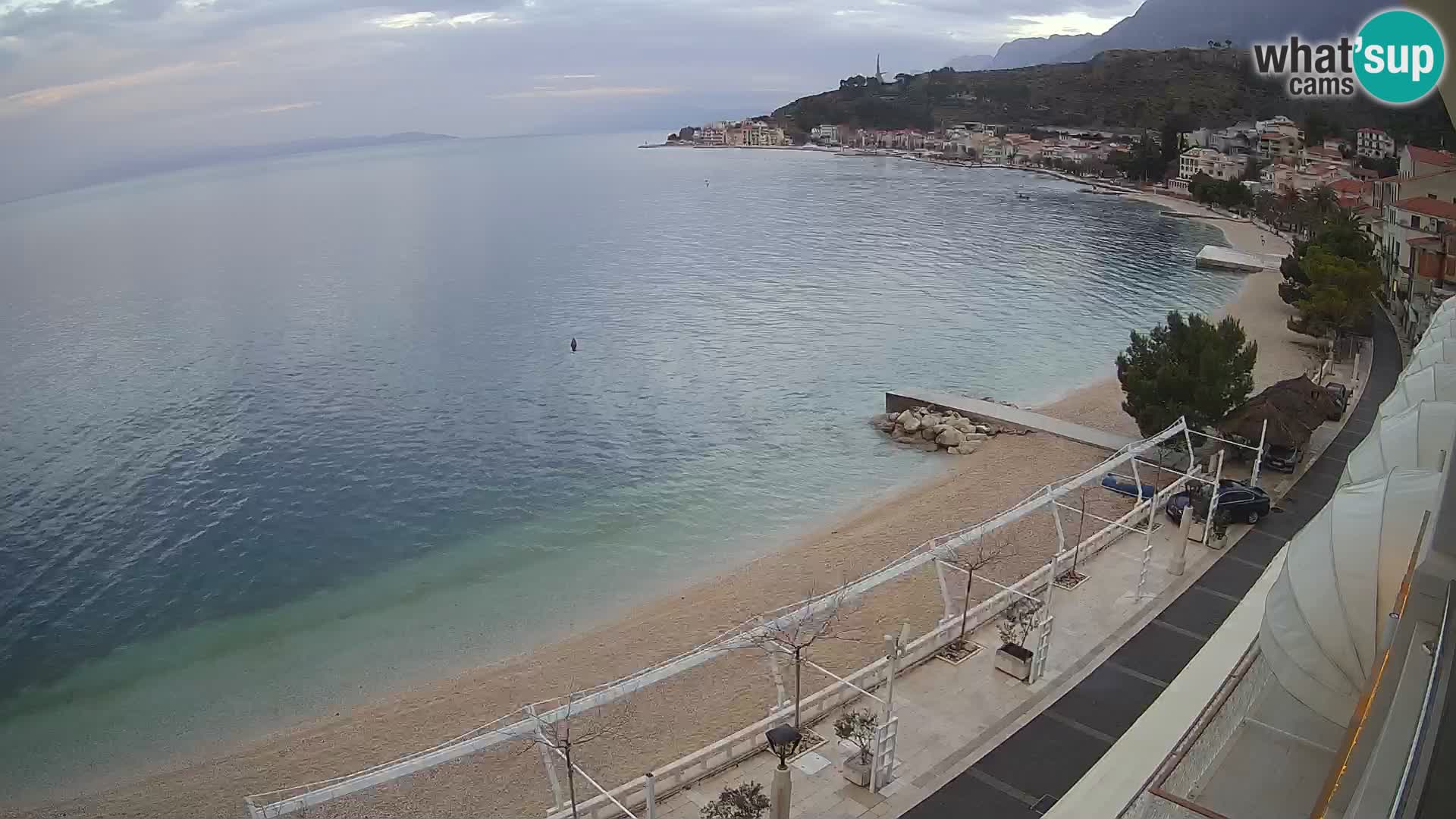 Podgora webcam – panorama beach – Dalmatia – Croatia