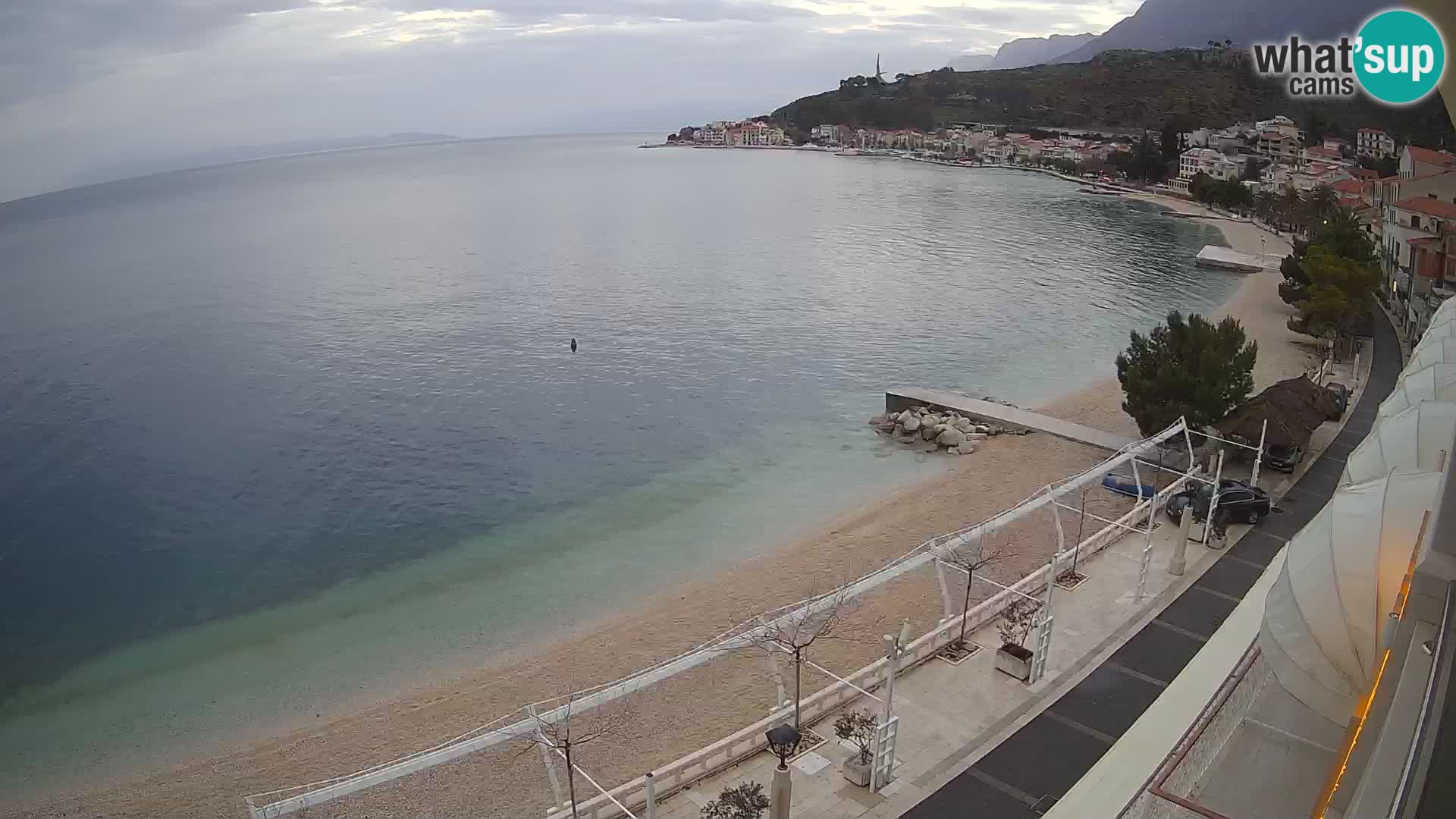 Podgora webcam – panorama beach – Dalmatia – Croatia