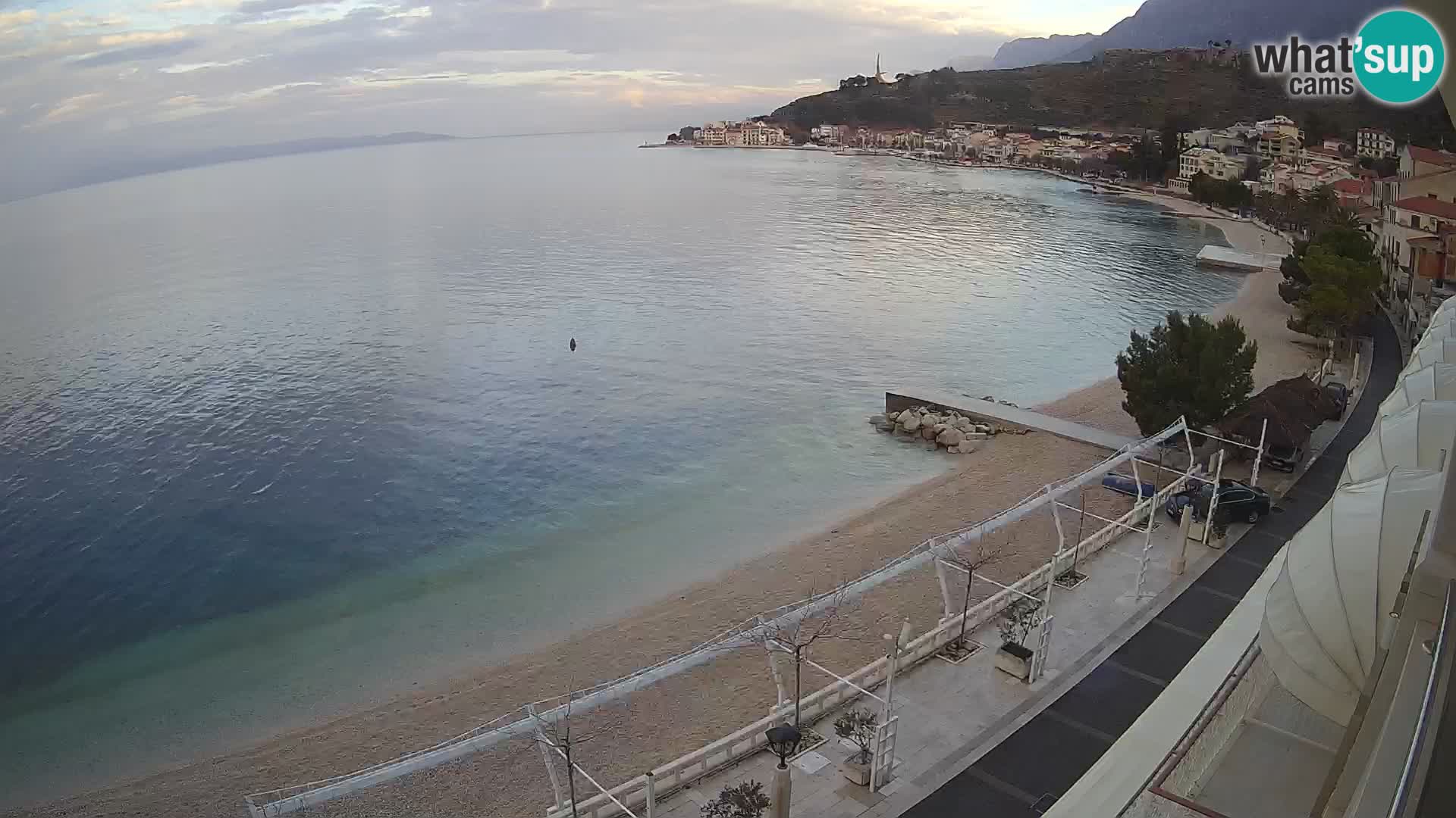 Panorama strand in Podgora