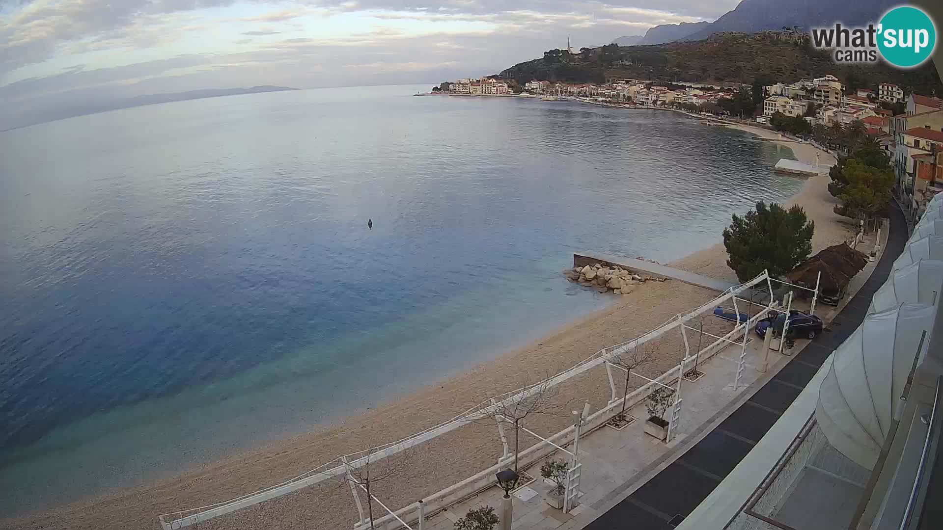 Podgora webcam – panorama beach – Dalmatia – Croatia