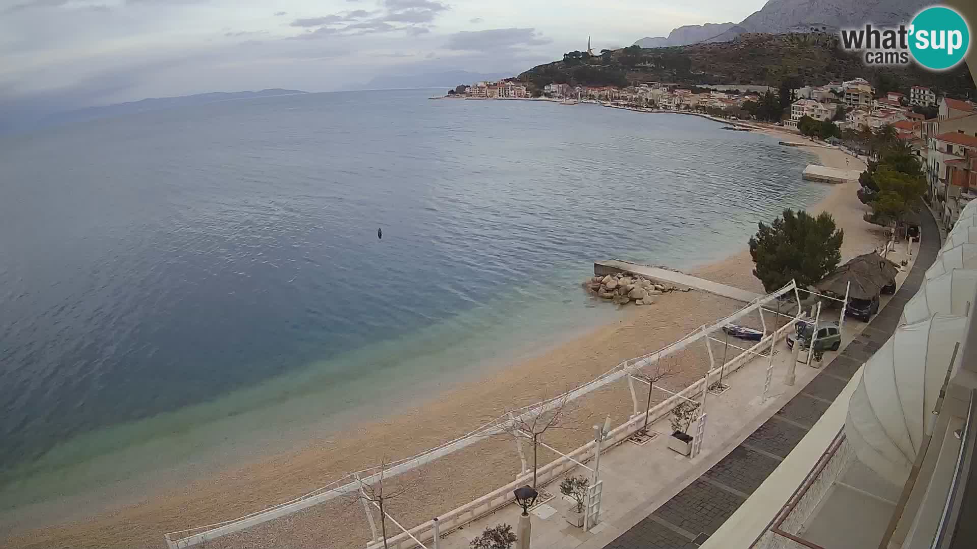 Panorama strand in Podgora