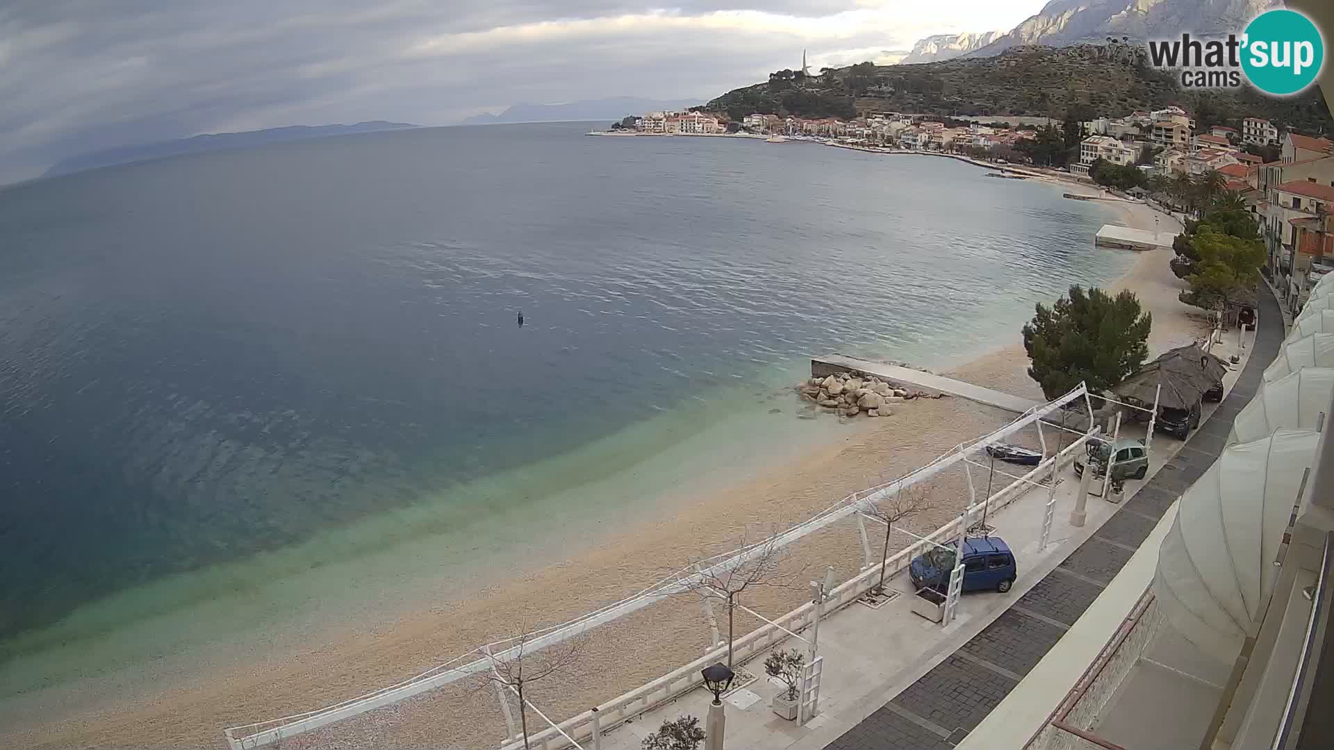 Podgora webcam – panorama beach – Dalmatia – Croatia