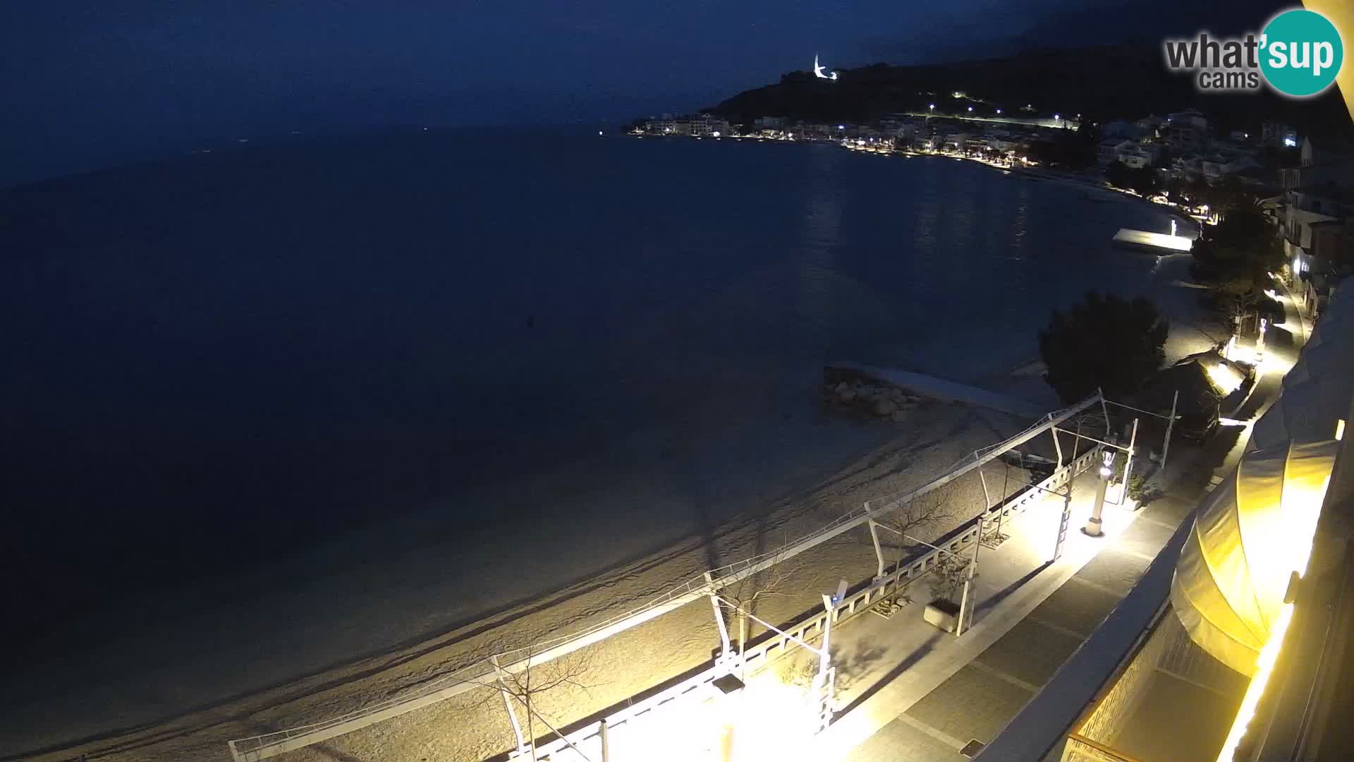 Vista de la playa in Podgora