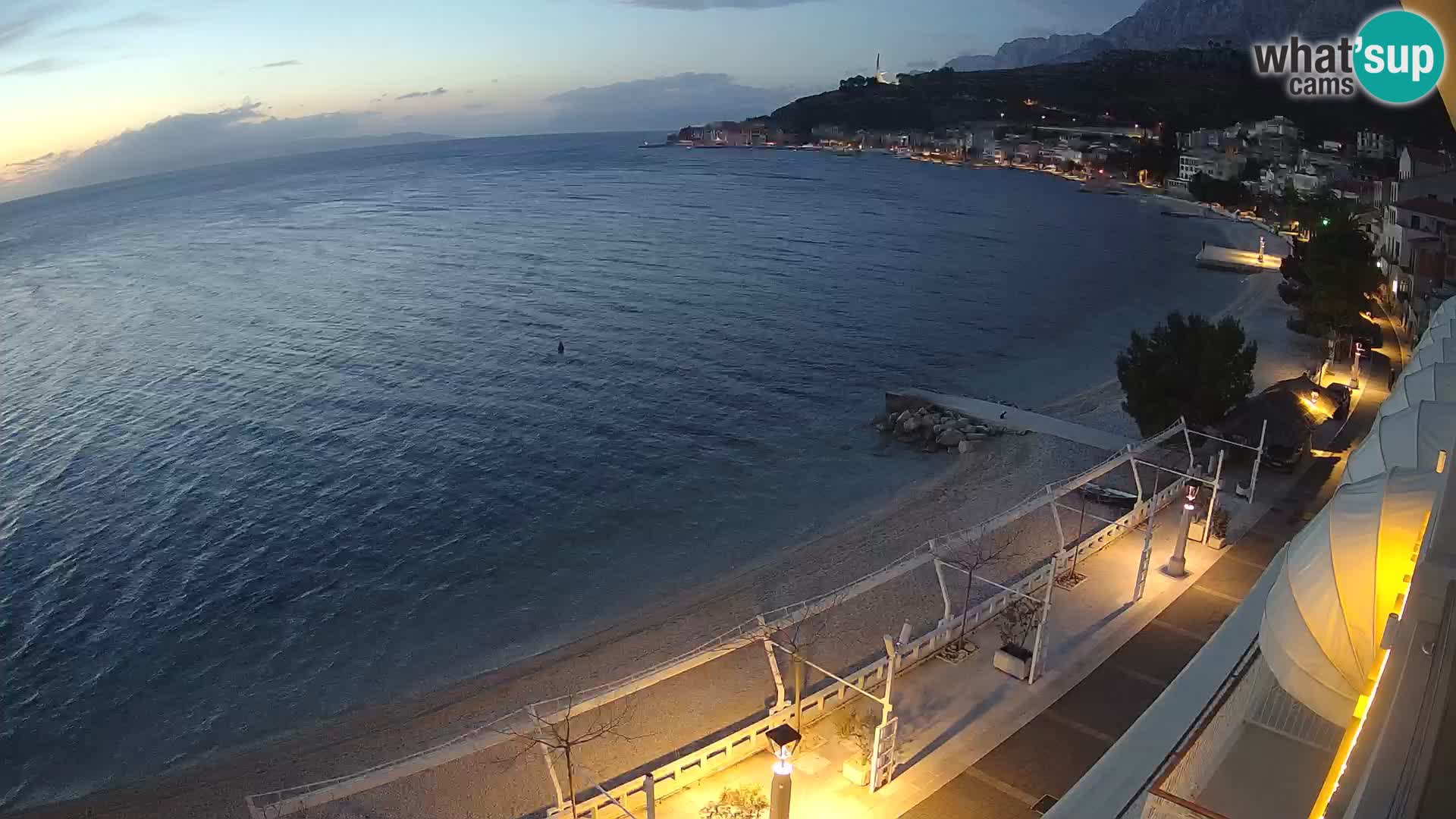 Panorama strand in Podgora