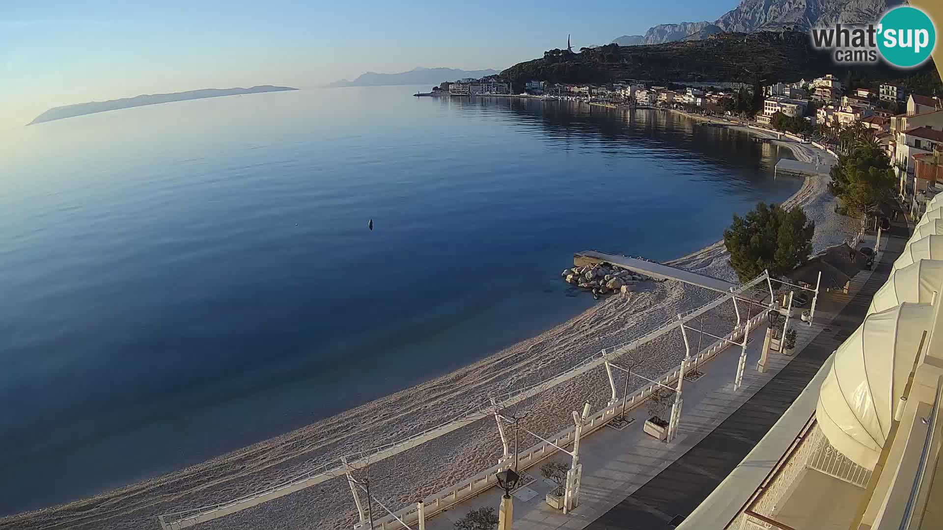 Podgora webcam – panorama beach – Dalmatia – Croatia