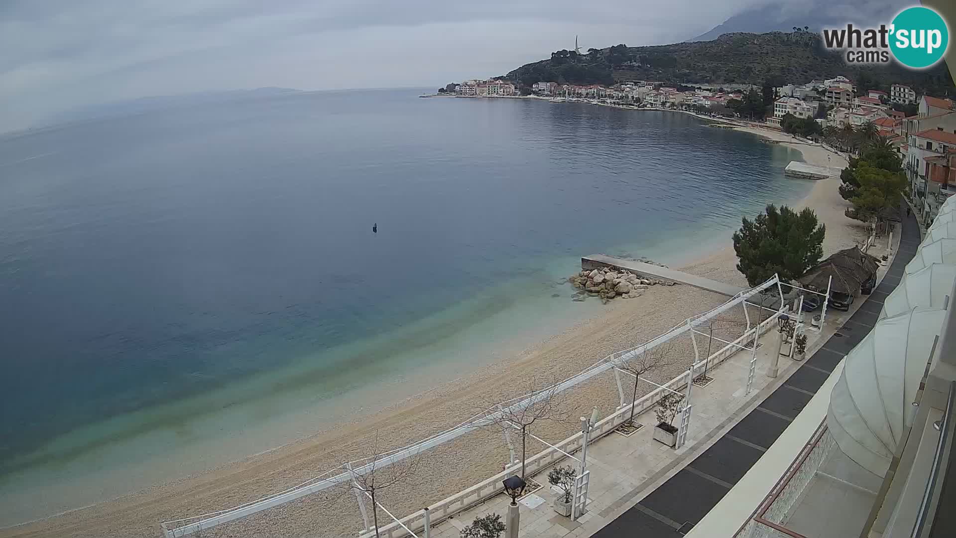 Podgora webcam – panorama beach – Dalmatia – Croatia