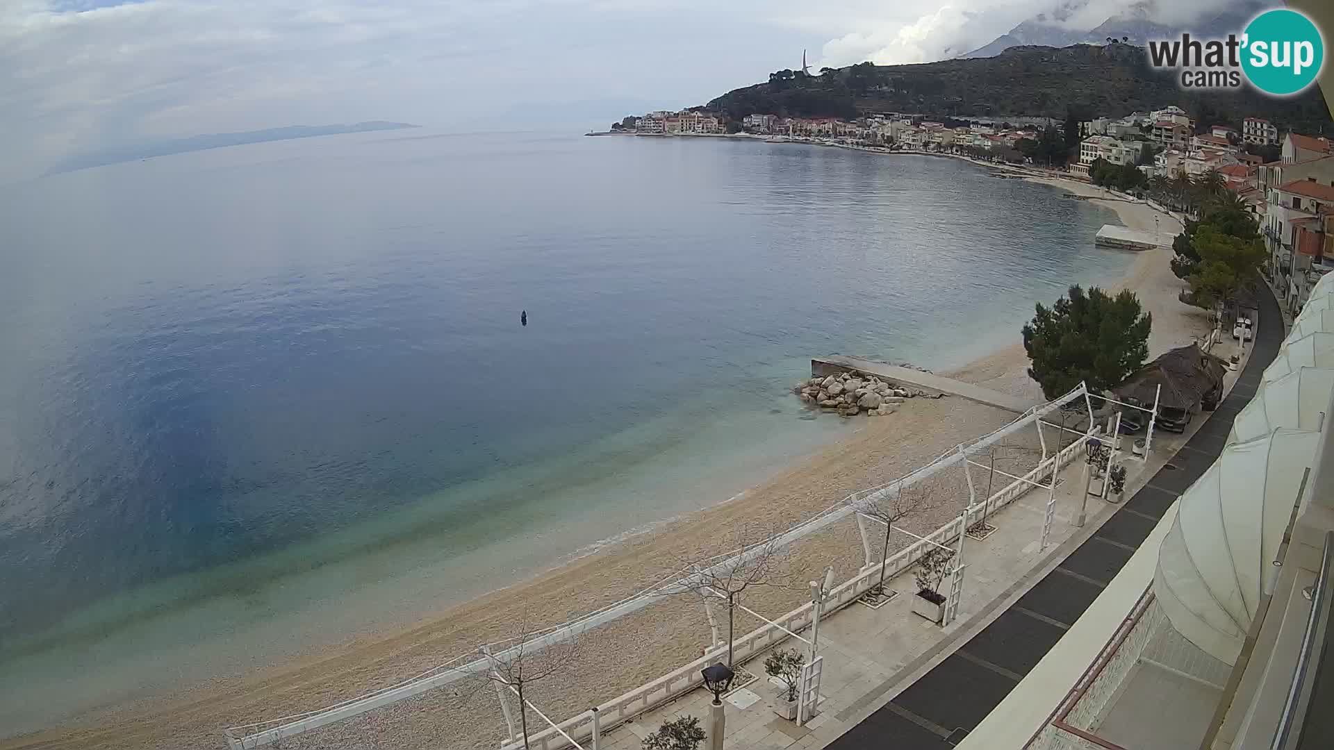 Podgora webcam – panorama beach – Dalmatia – Croatia