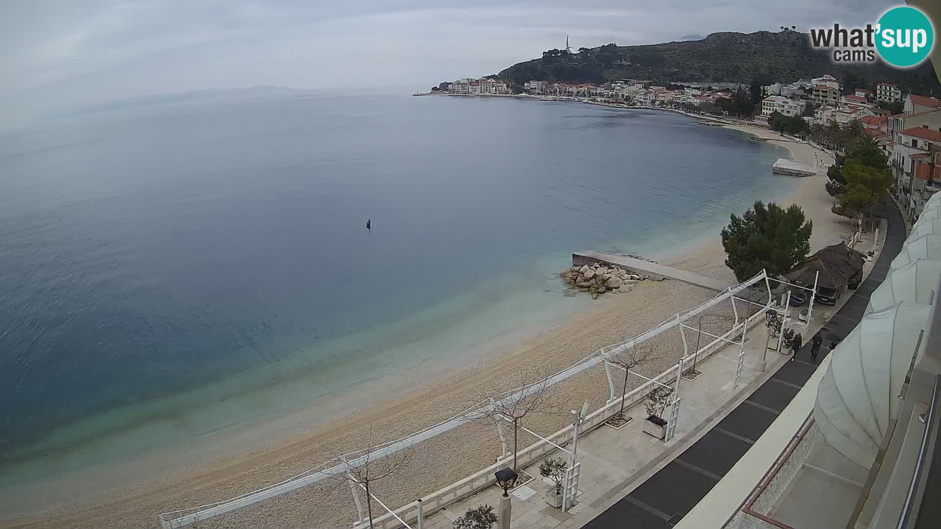 Panorama strand in Podgora