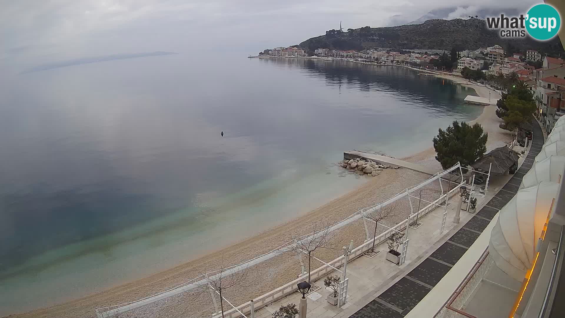 Panorama strand in Podgora