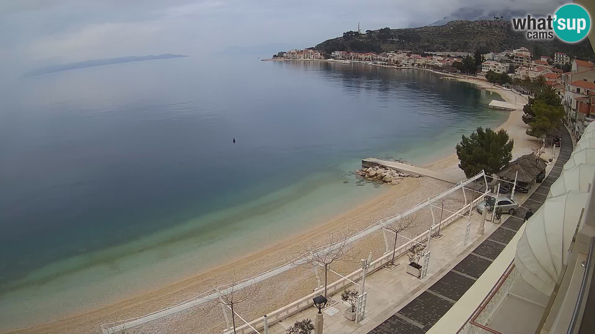 Vista de la playa in Podgora