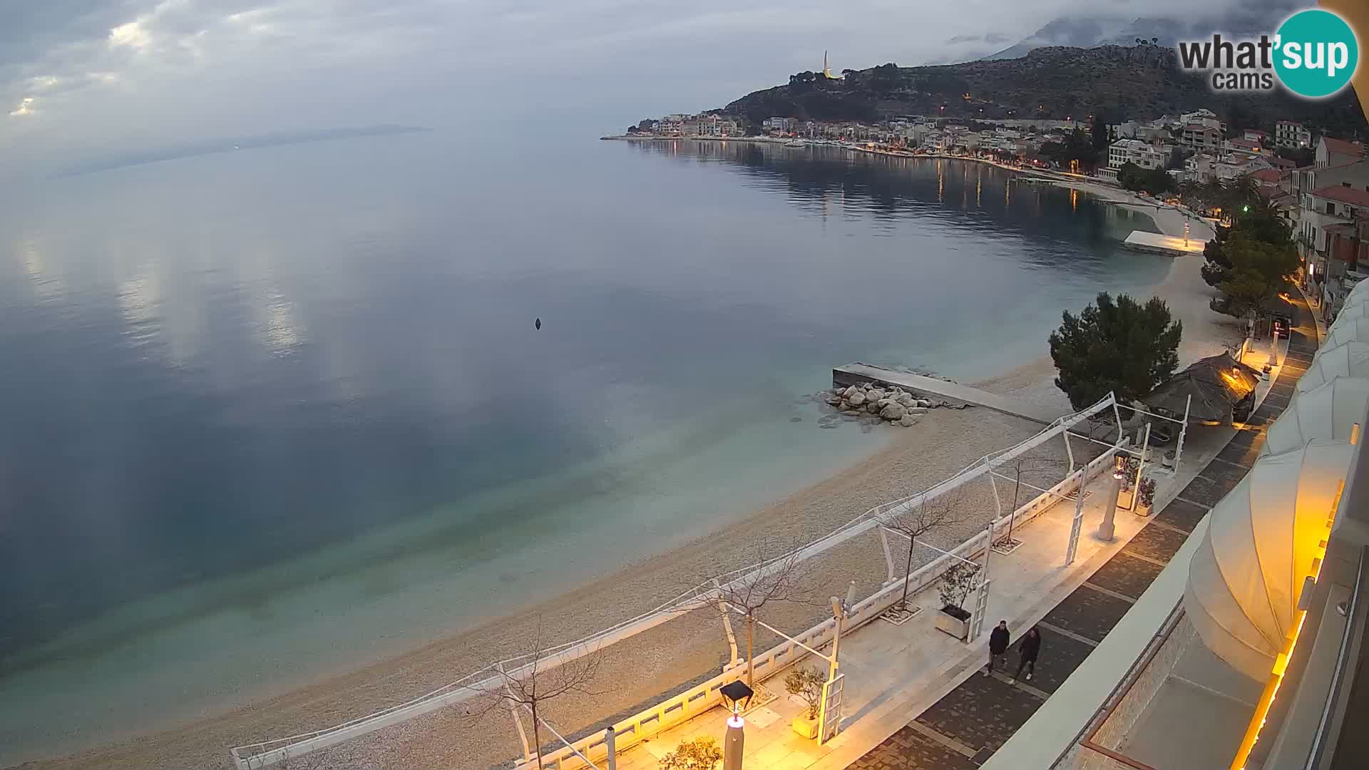 Vista de la playa in Podgora