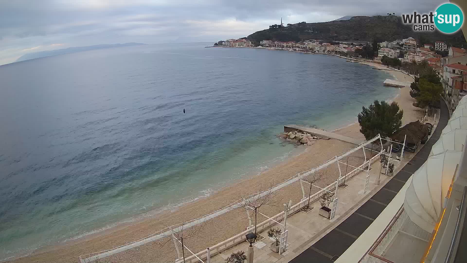 Panorama strand in Podgora