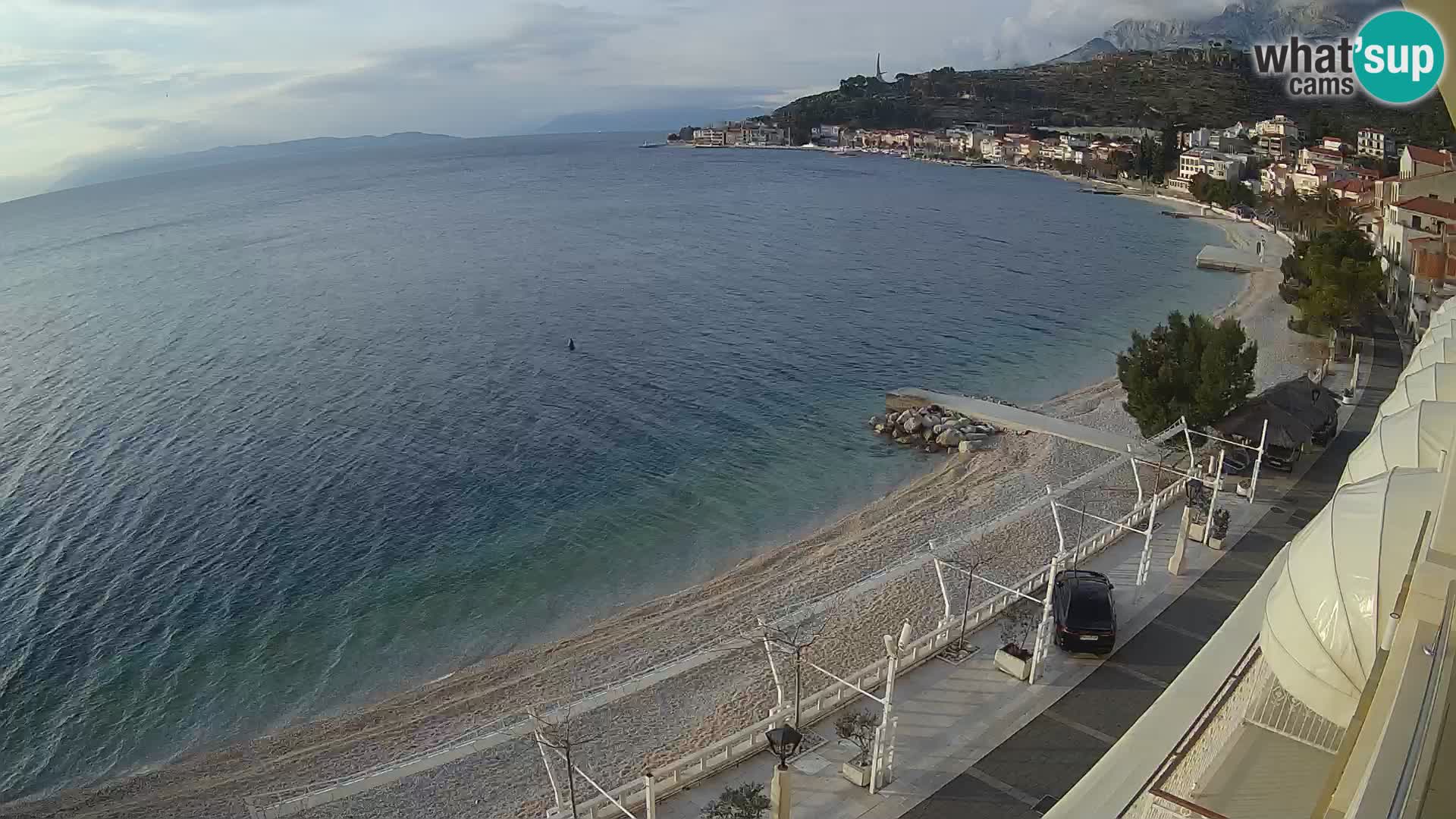 Podgora webcam – panorama beach – Dalmatia – Croatia