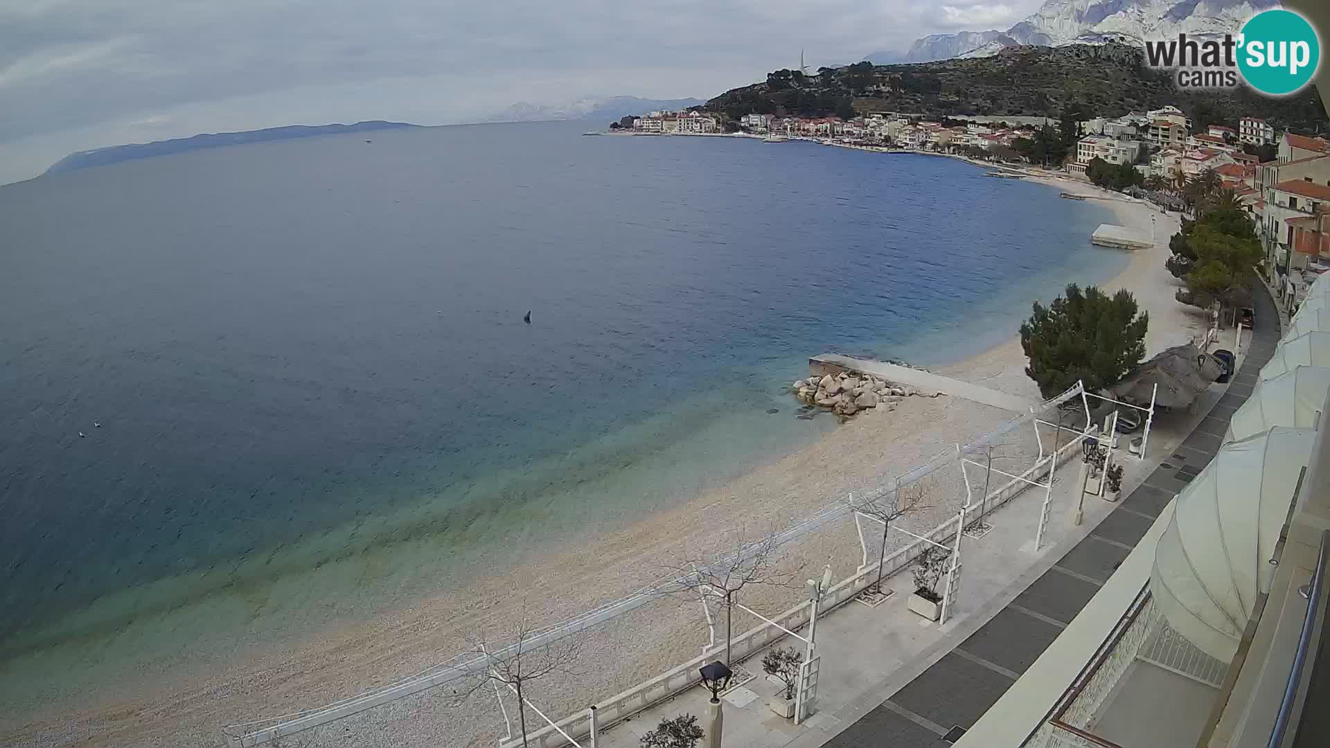 Panorama strand in Podgora