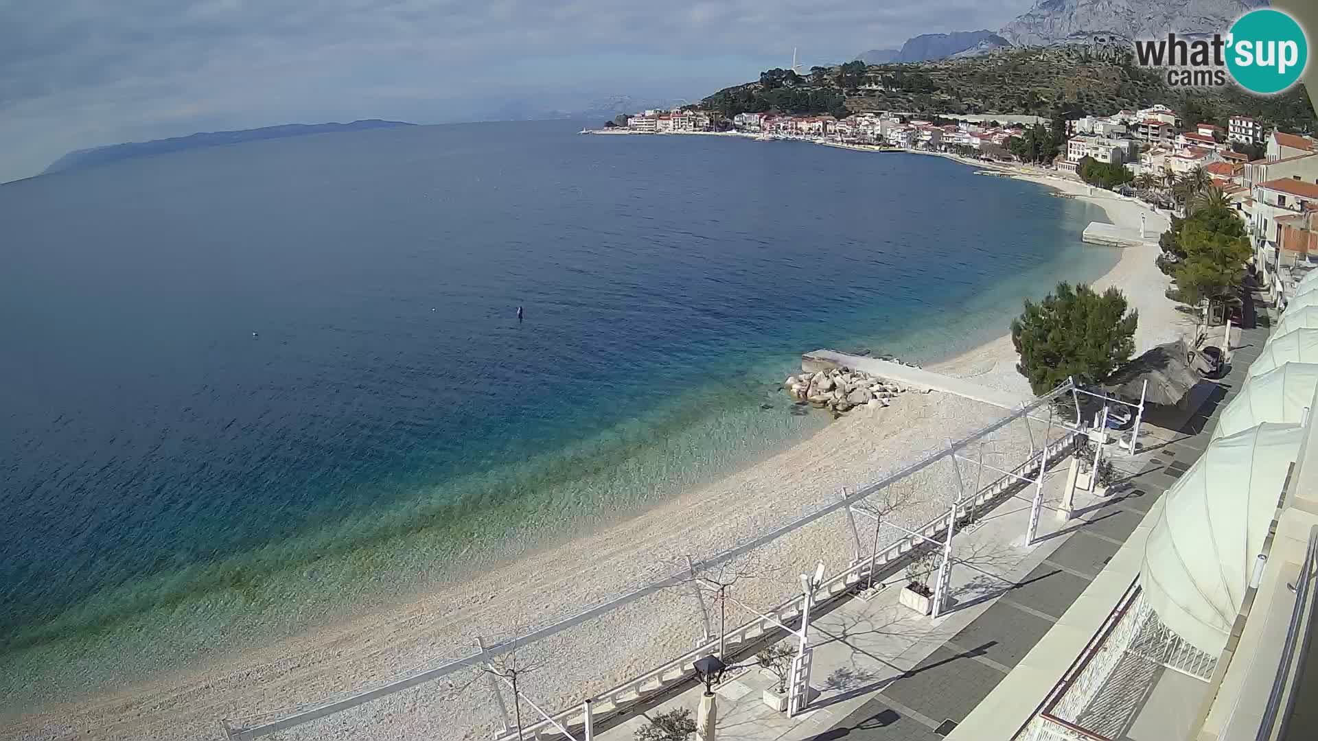 Panorama strand in Podgora