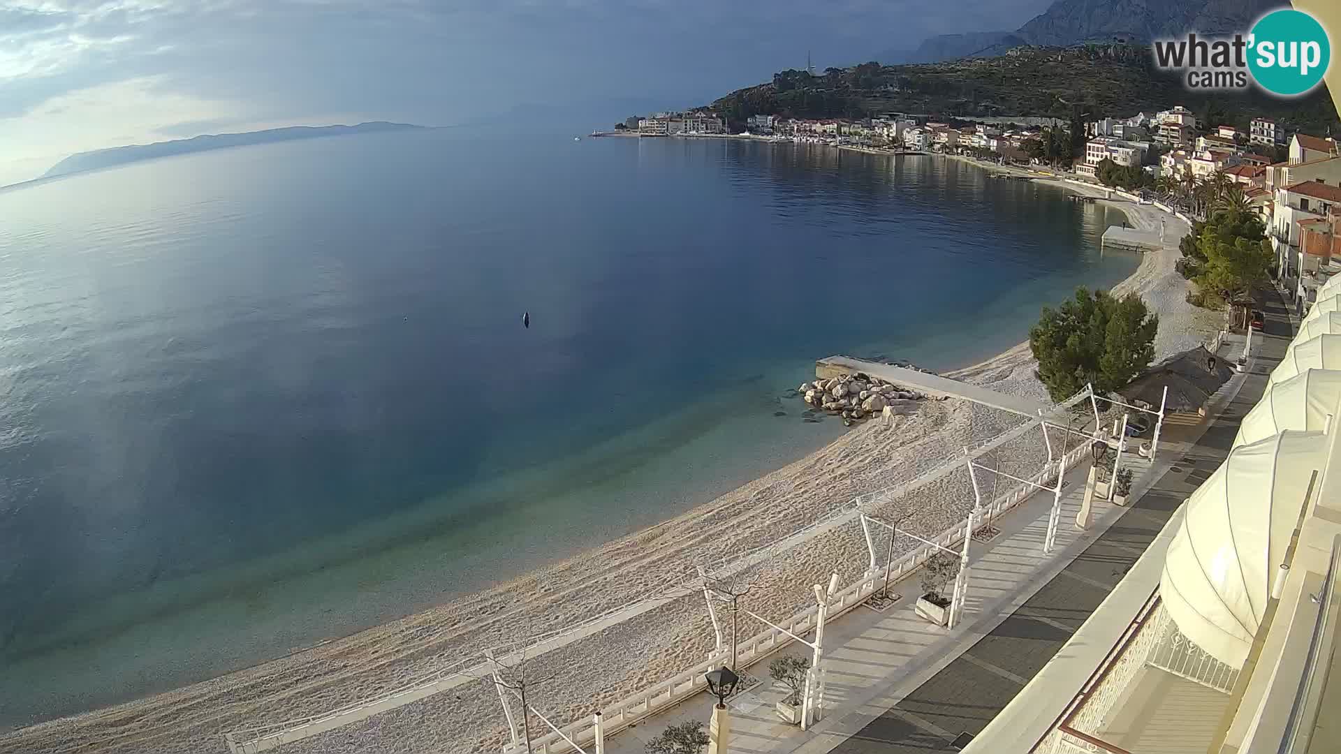 Panorama strand in Podgora