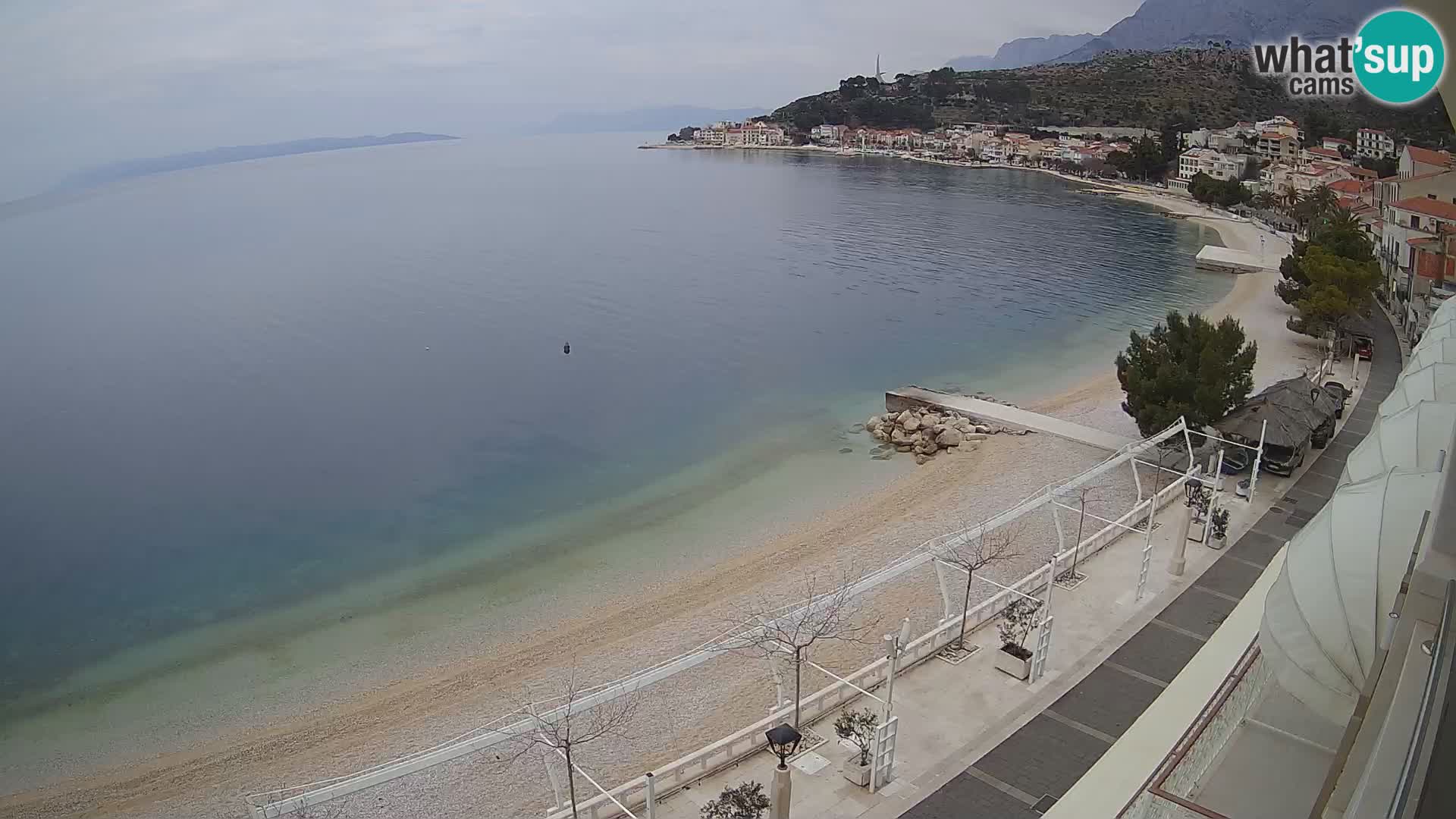 Podgora webcam – panorama beach – Dalmatia – Croatia