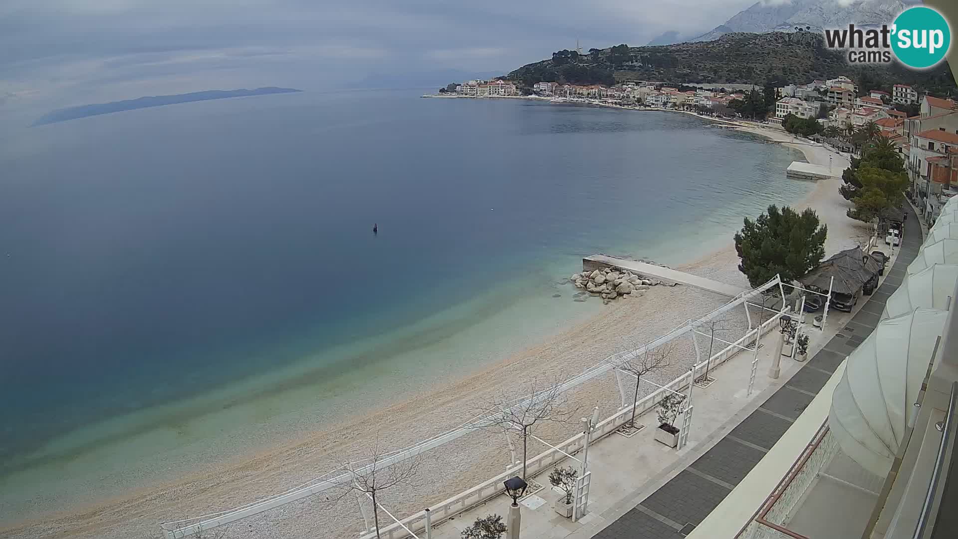 Panorama strand in Podgora